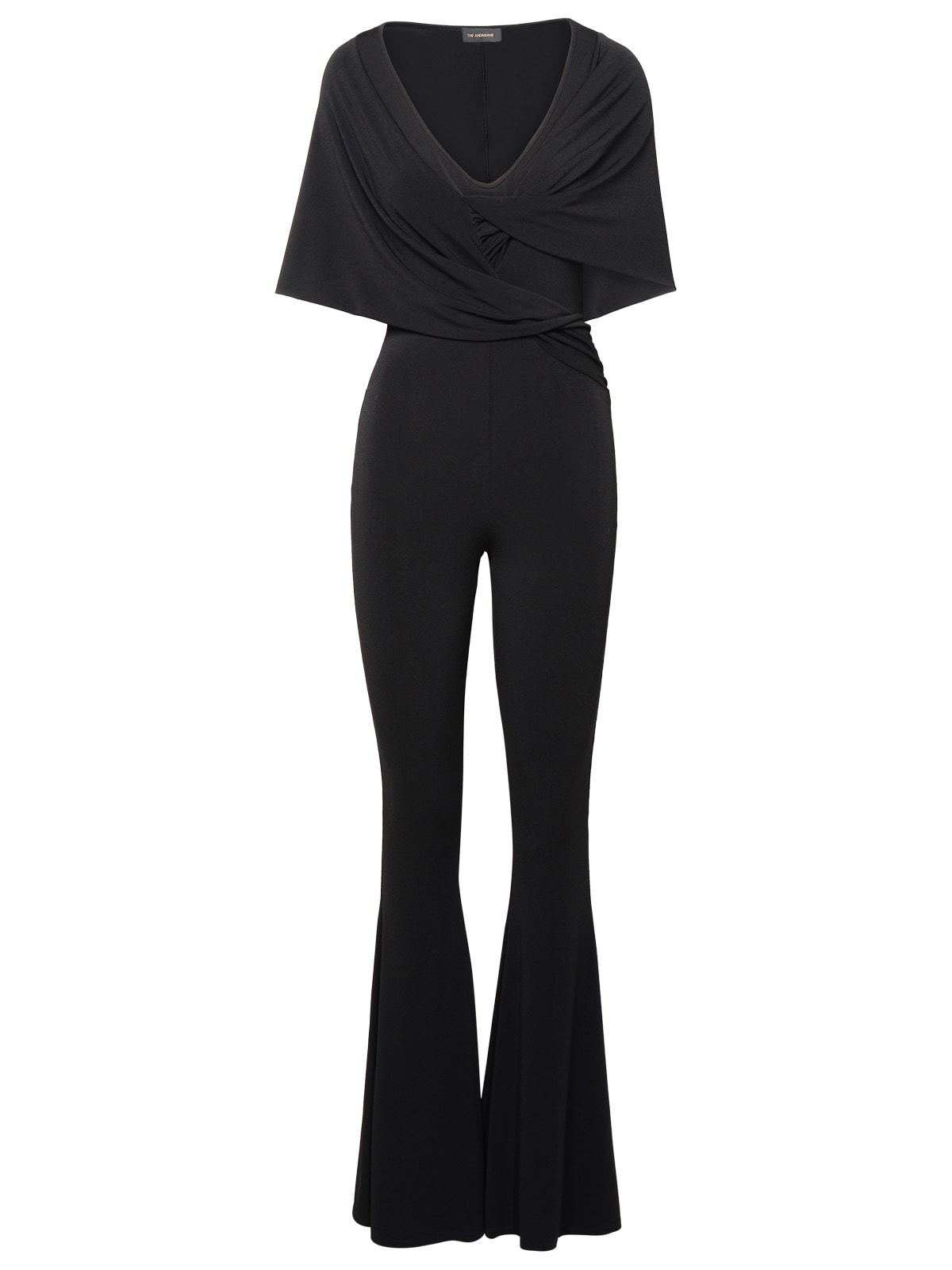 One-piece Jumpsuit In Black Polyester