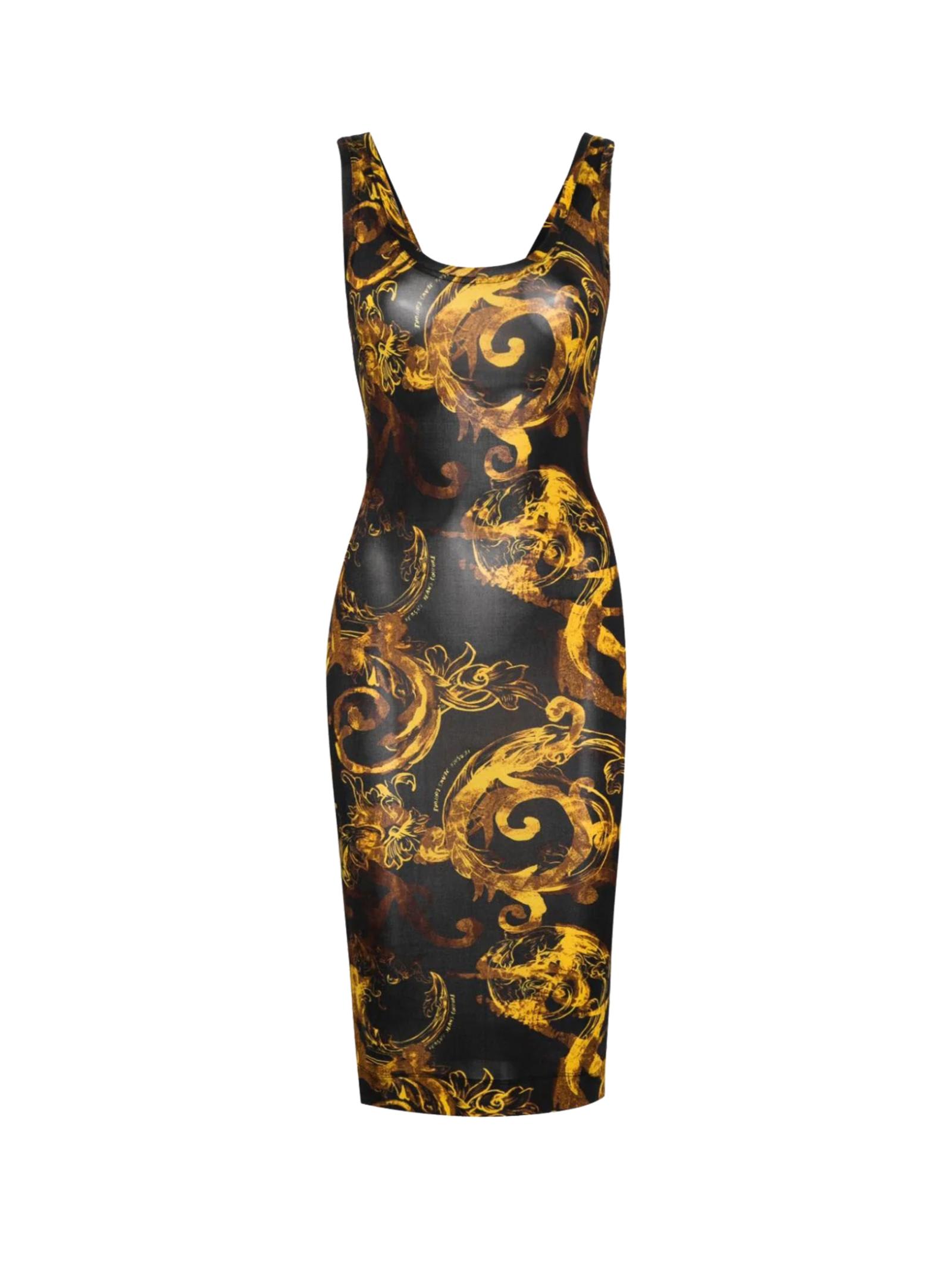 Shop Versace Jeans Couture Dress In Black