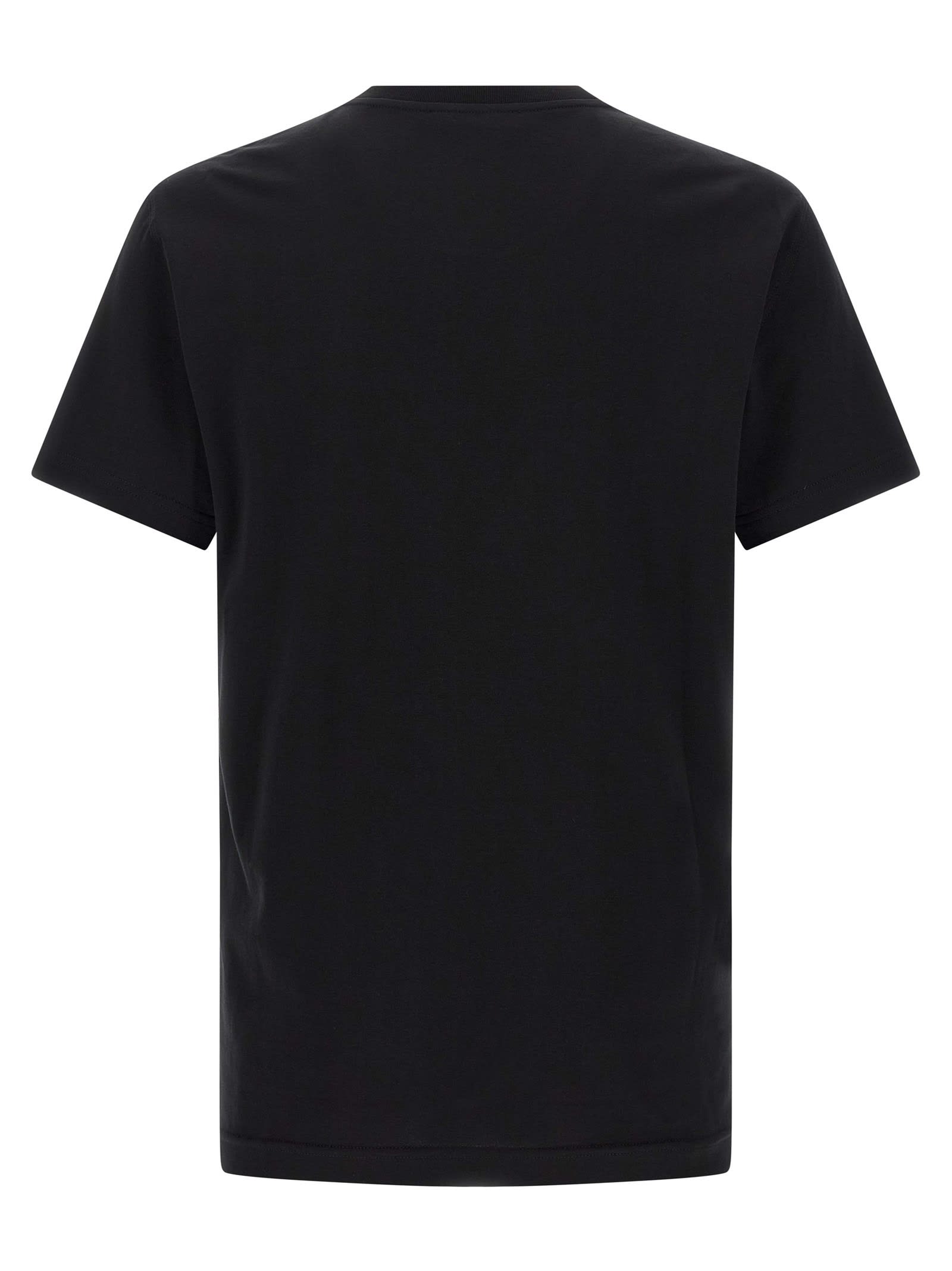 Dolce & Gabbana Crew Neck Short Sleeves T-shirt In Black