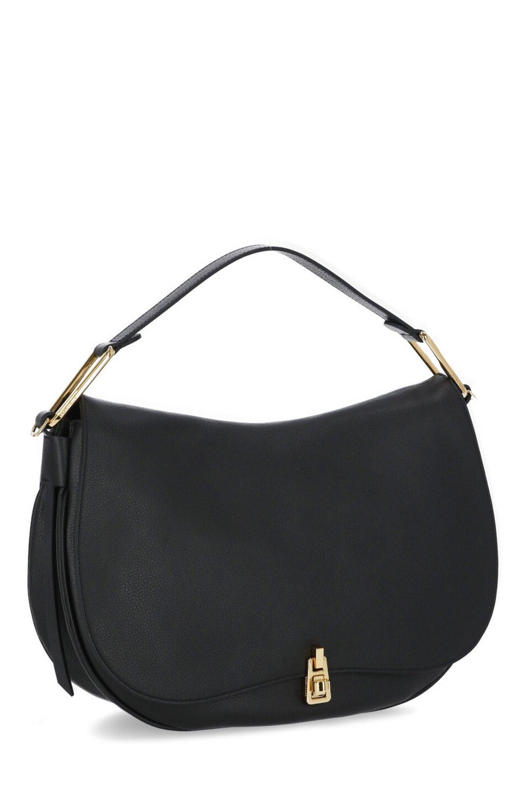 Shop Coccinelle Medium Magie Foldover-top Tote Bag In Black