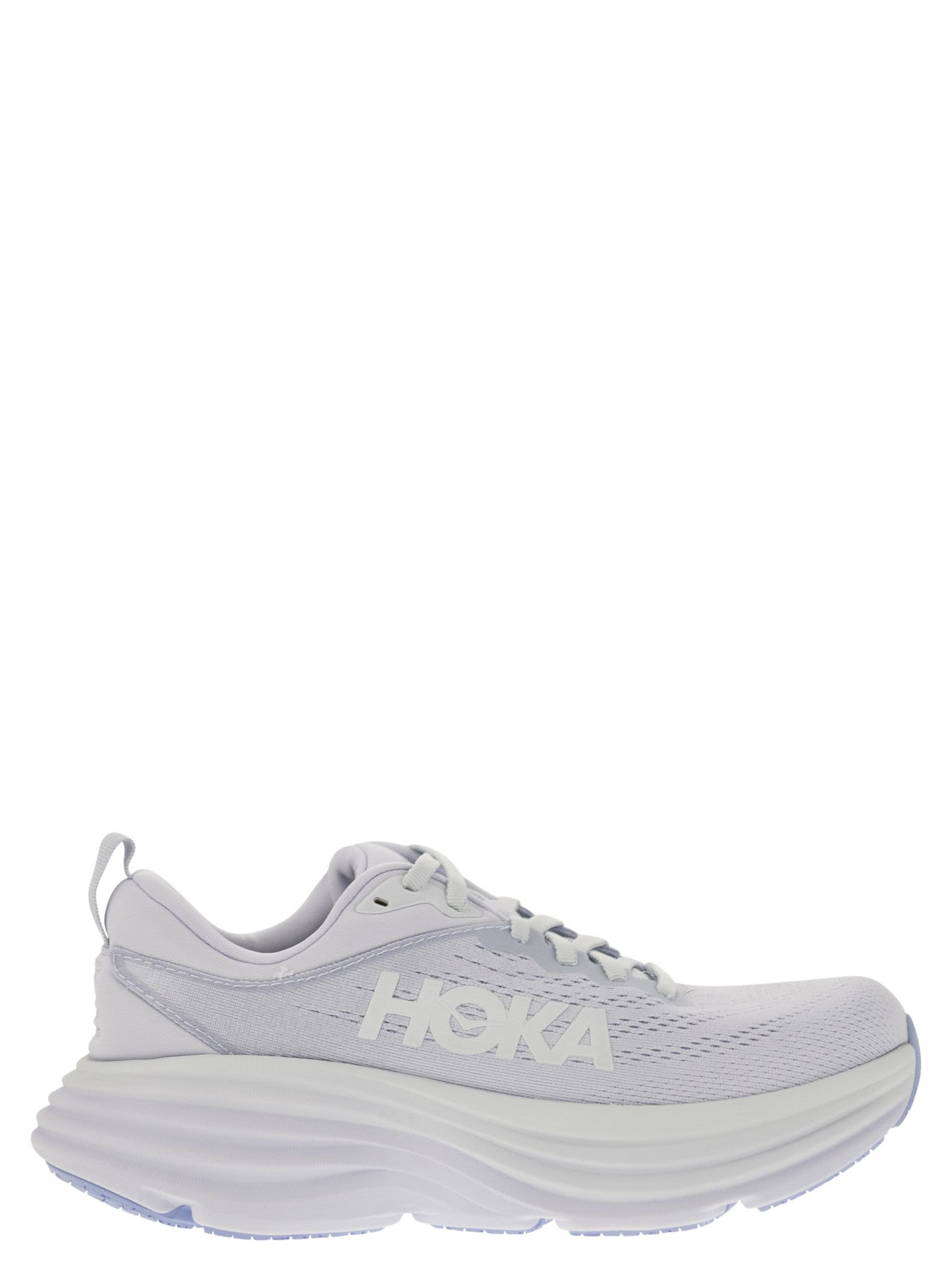 Hoka Bondi 8 - Ultra-shortened Sports Shoe In White