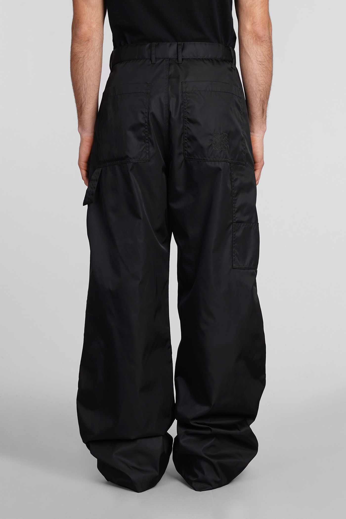 Shop Off-white Pants In Black Polyamide