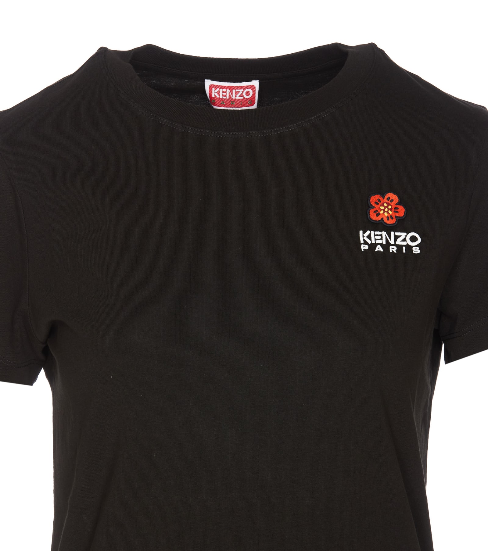 Shop Kenzo Boke Flower Crest T-shirt In Black