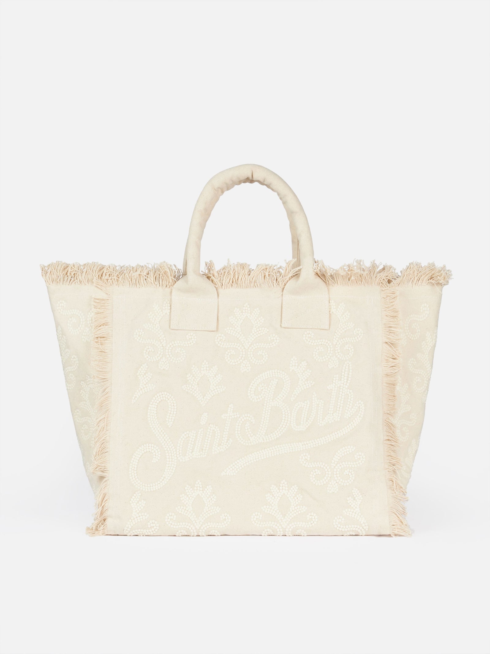 Shop Mc2 Saint Barth Vanity Rug White Tote Bag