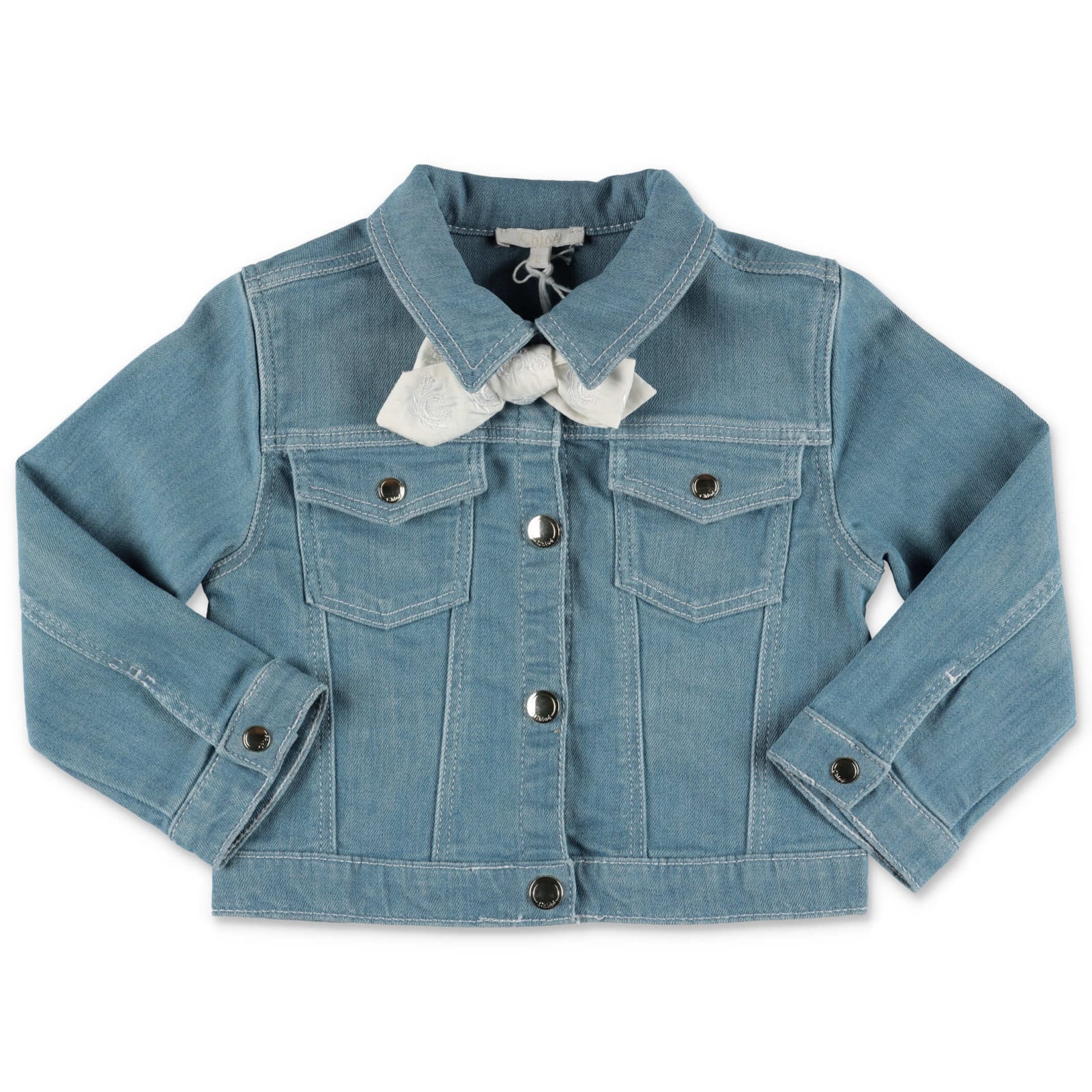 Chloé Babies' Jacket In Blu