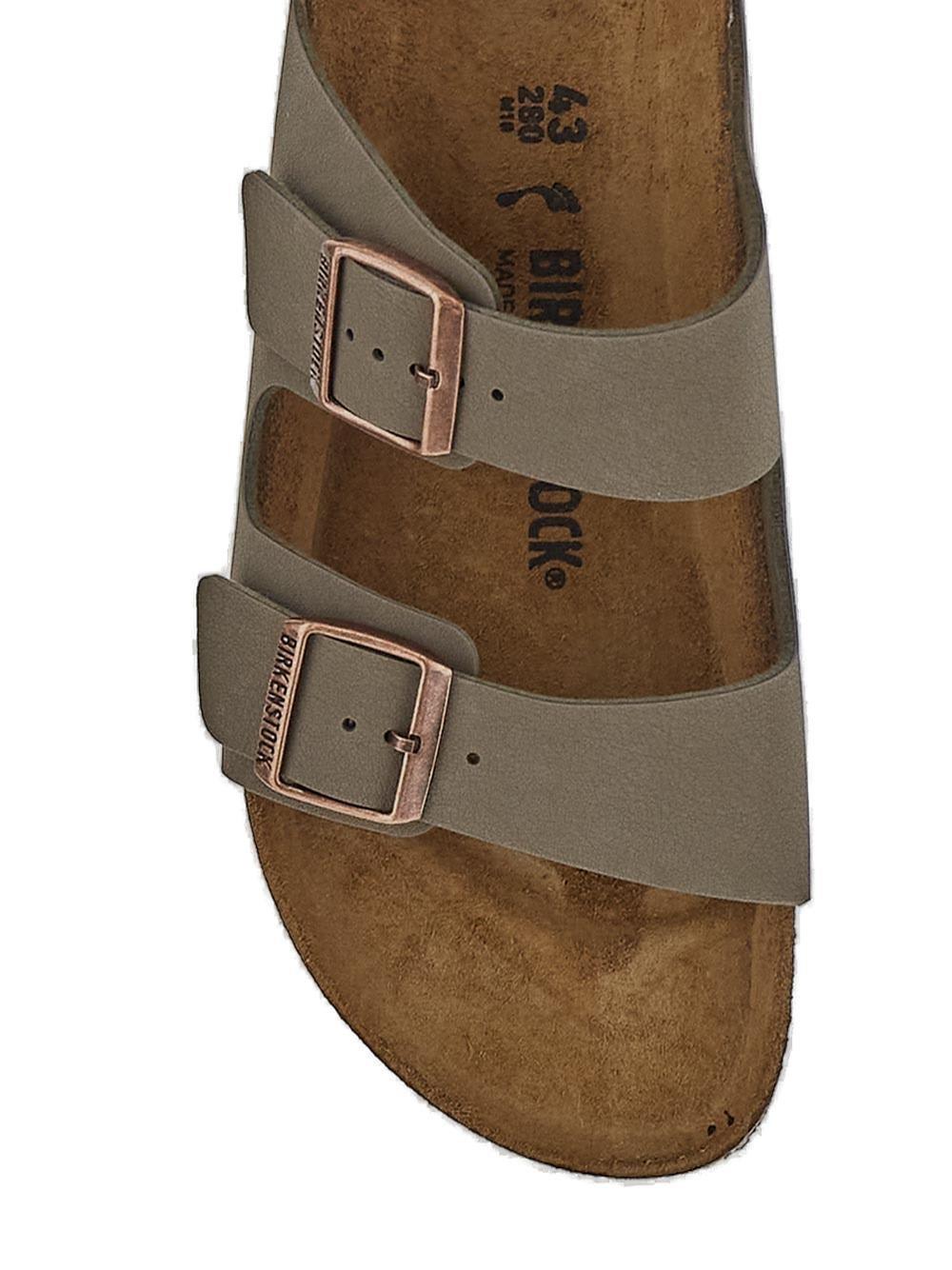 Shop Birkenstock Ariroza Birkibuk Slip-on Sandals In Grey