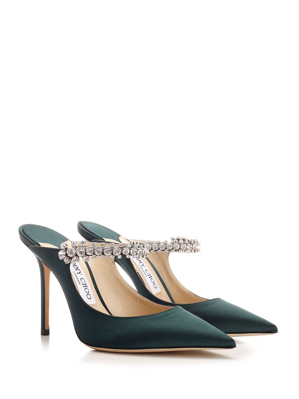 Shop Jimmy Choo Bing Sabot In Green