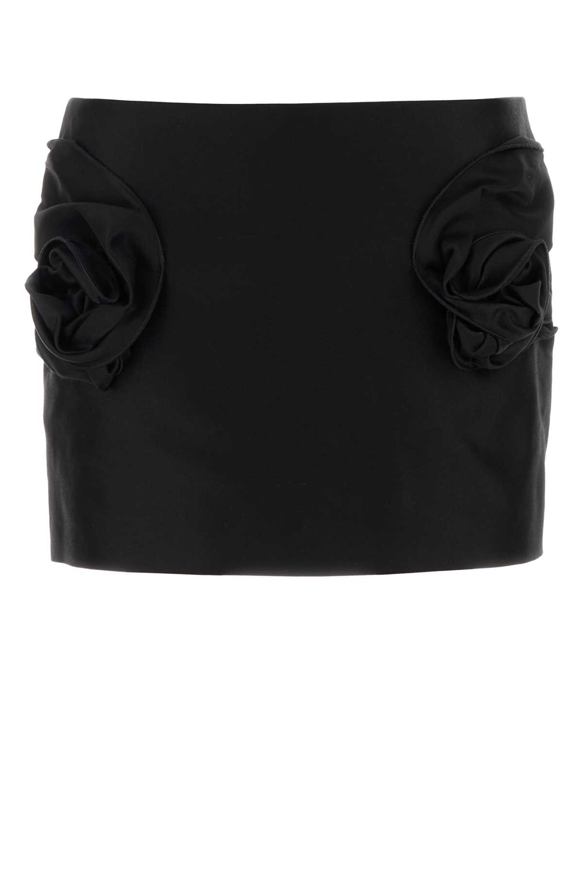 Magda Butrym Mini Skirt Ruffle Detail In Black