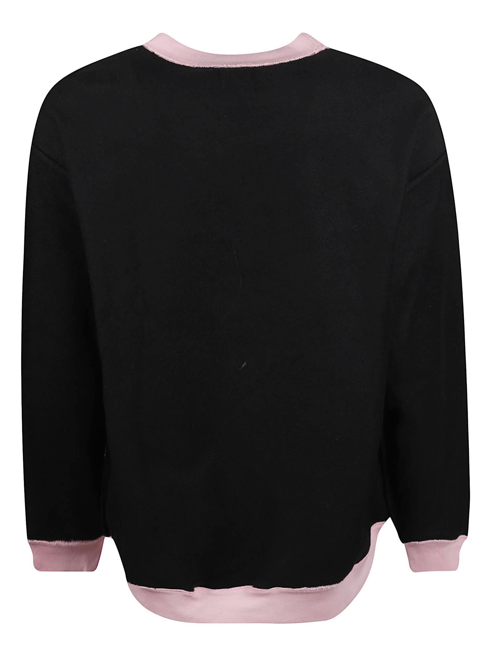 Shop Paccbet Printed Sweatshirt In Black