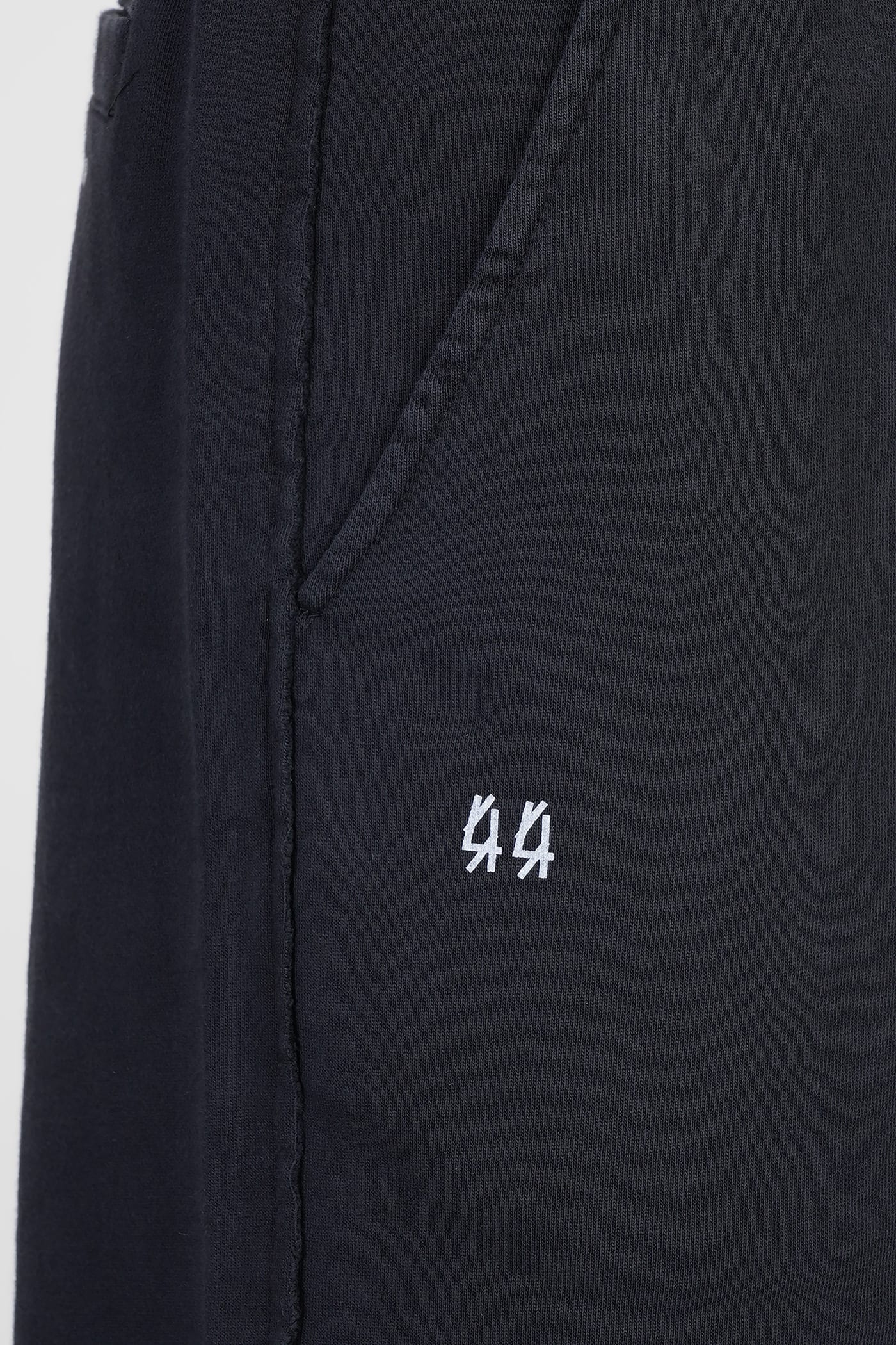 44 Label Group Swaet Shorts In Black Cotton In Black