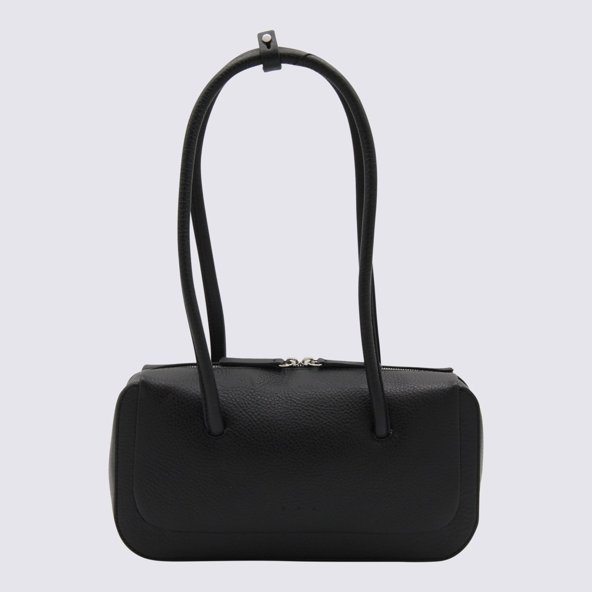 Aesther Ekme Lagune Calfskin Leather Bowling Shoulder Bag In Black