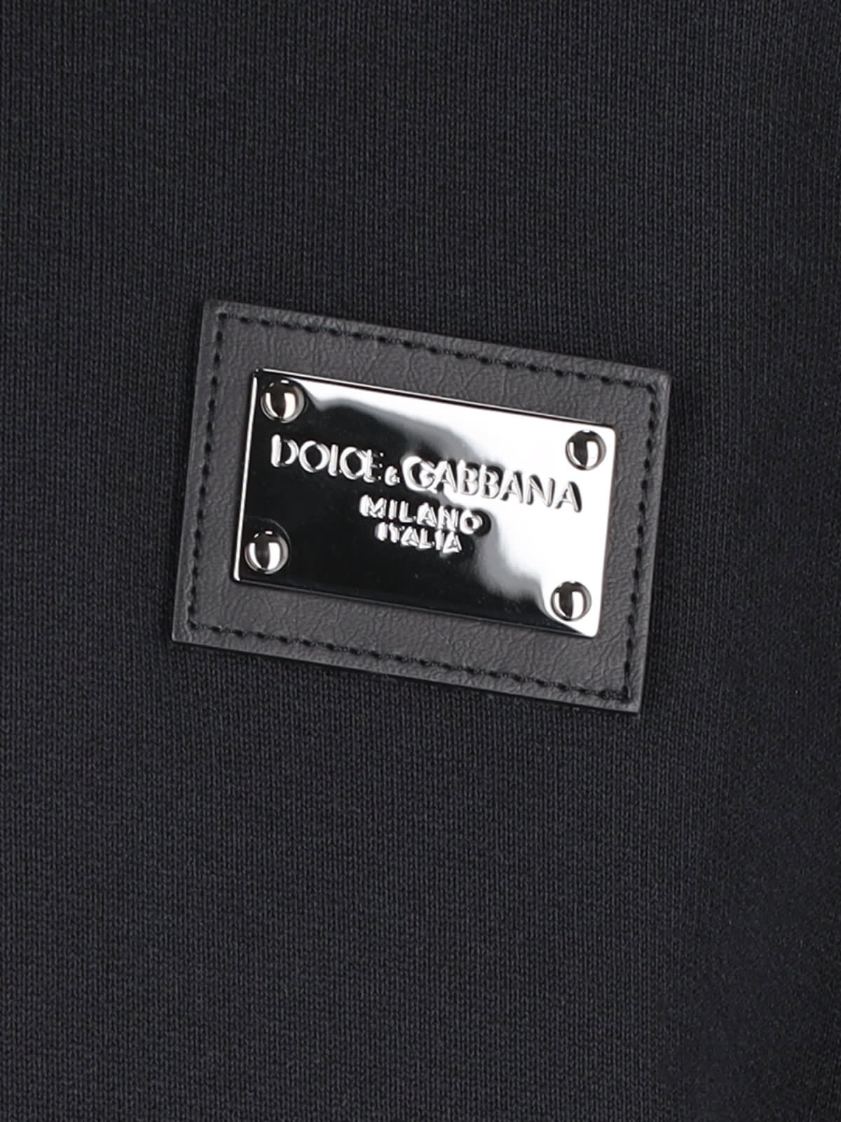 Shop Dolce & Gabbana Zip Hoodie In Black