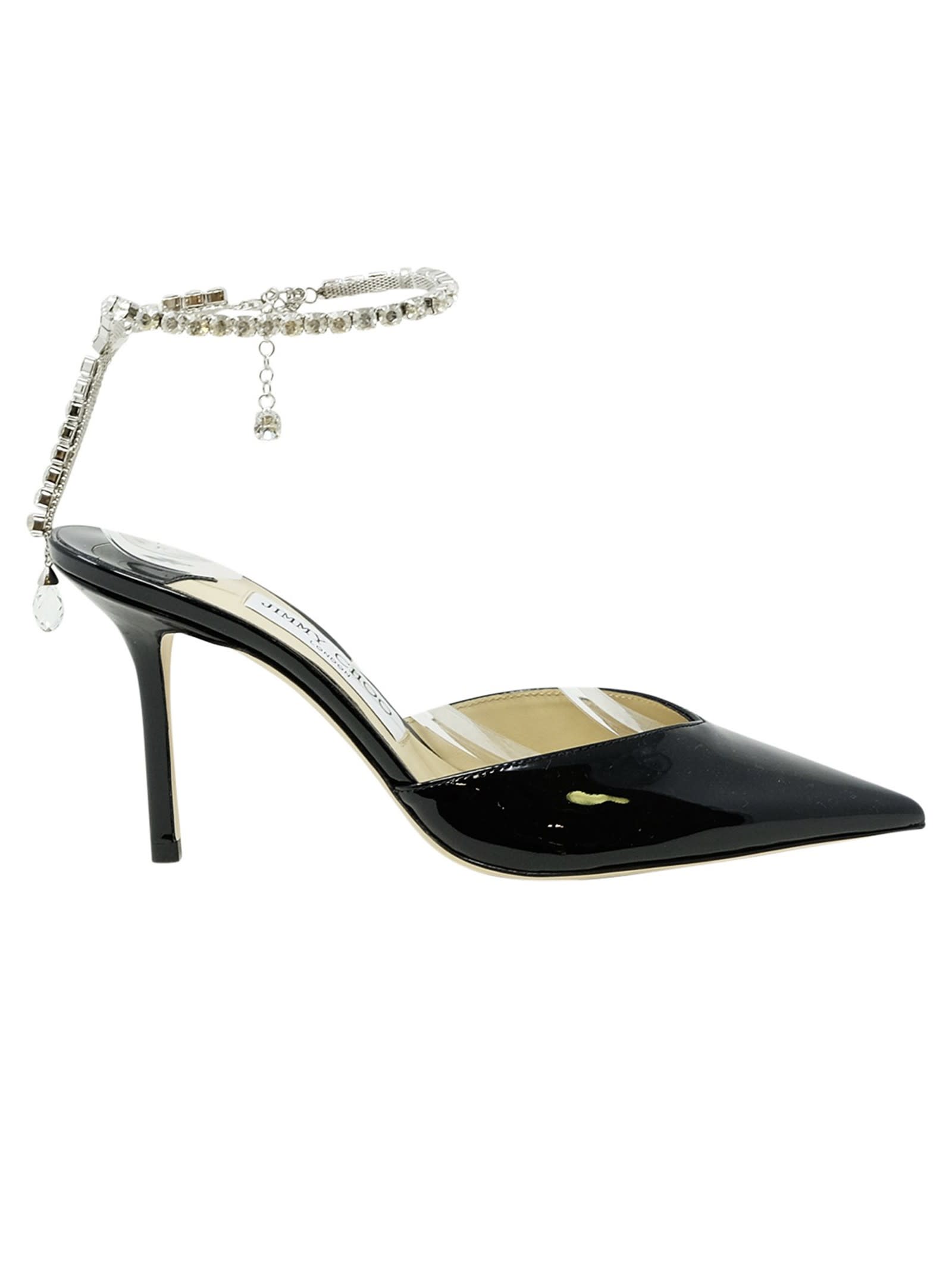 Jimmy Choo Saeda 85 Pointed-toe Pumps In Black