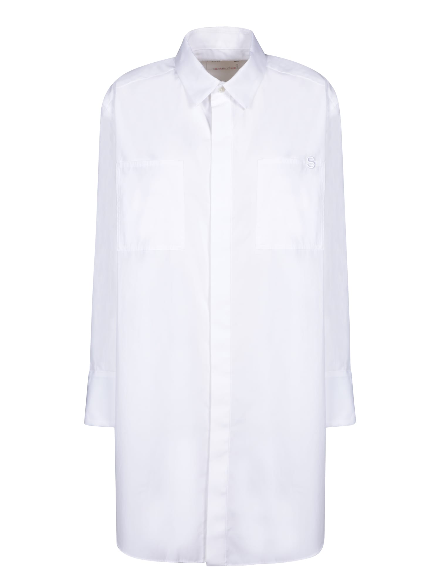 Shop Sacai Thomas White Shirt