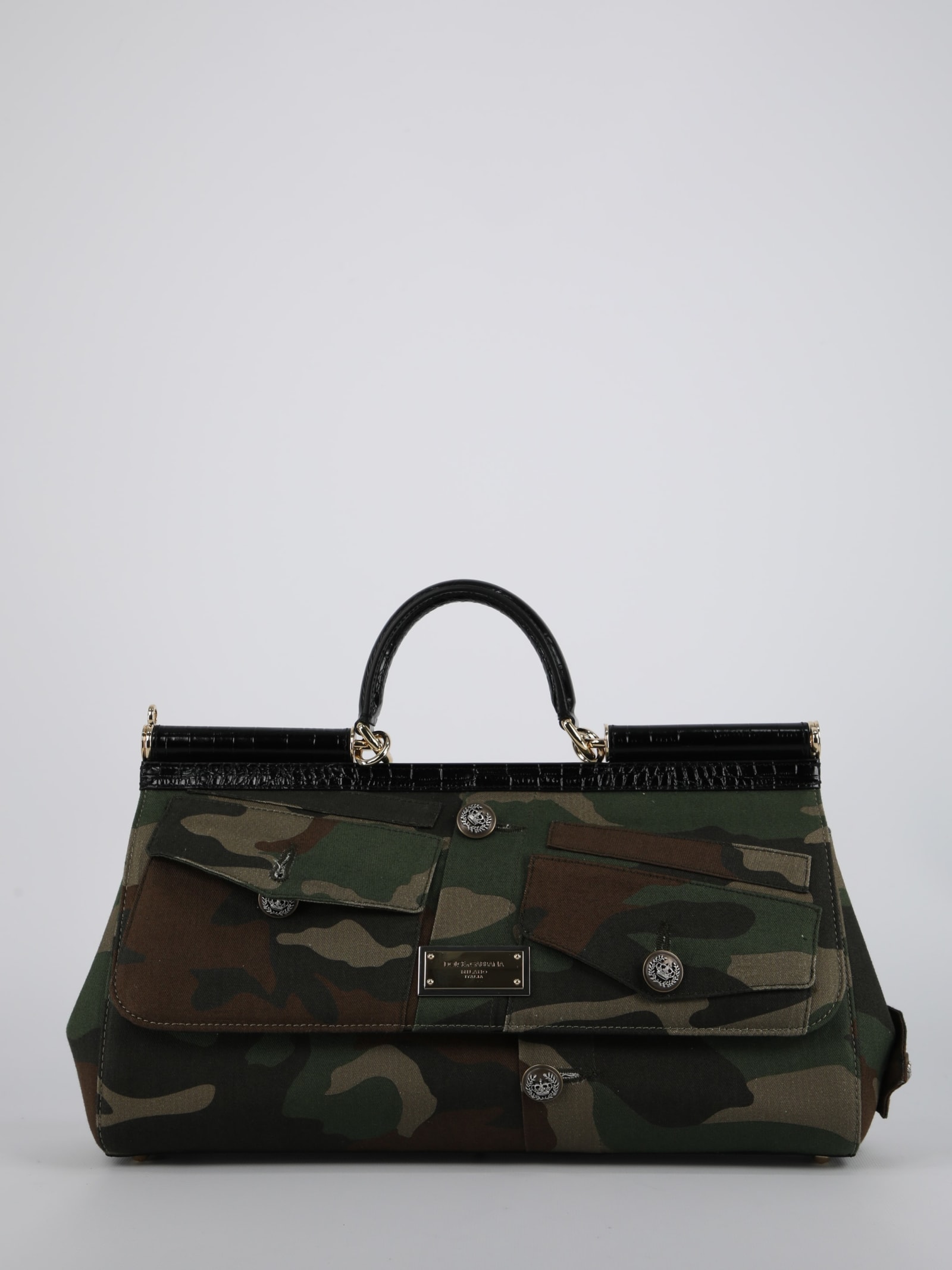 Dolce & Gabbana Camouflage Sicily Bag