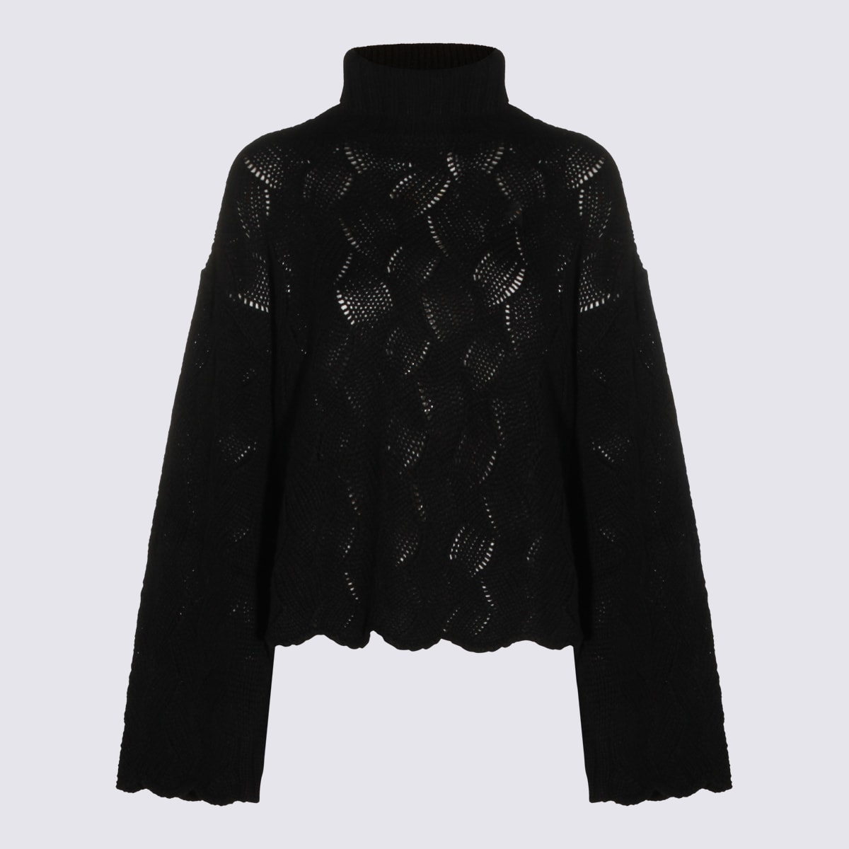 Twinset Sweaters Blacks And Greys In Black