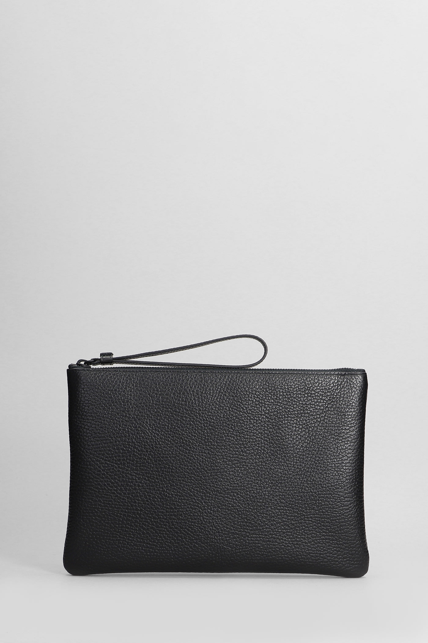 Clutch In Black Leather