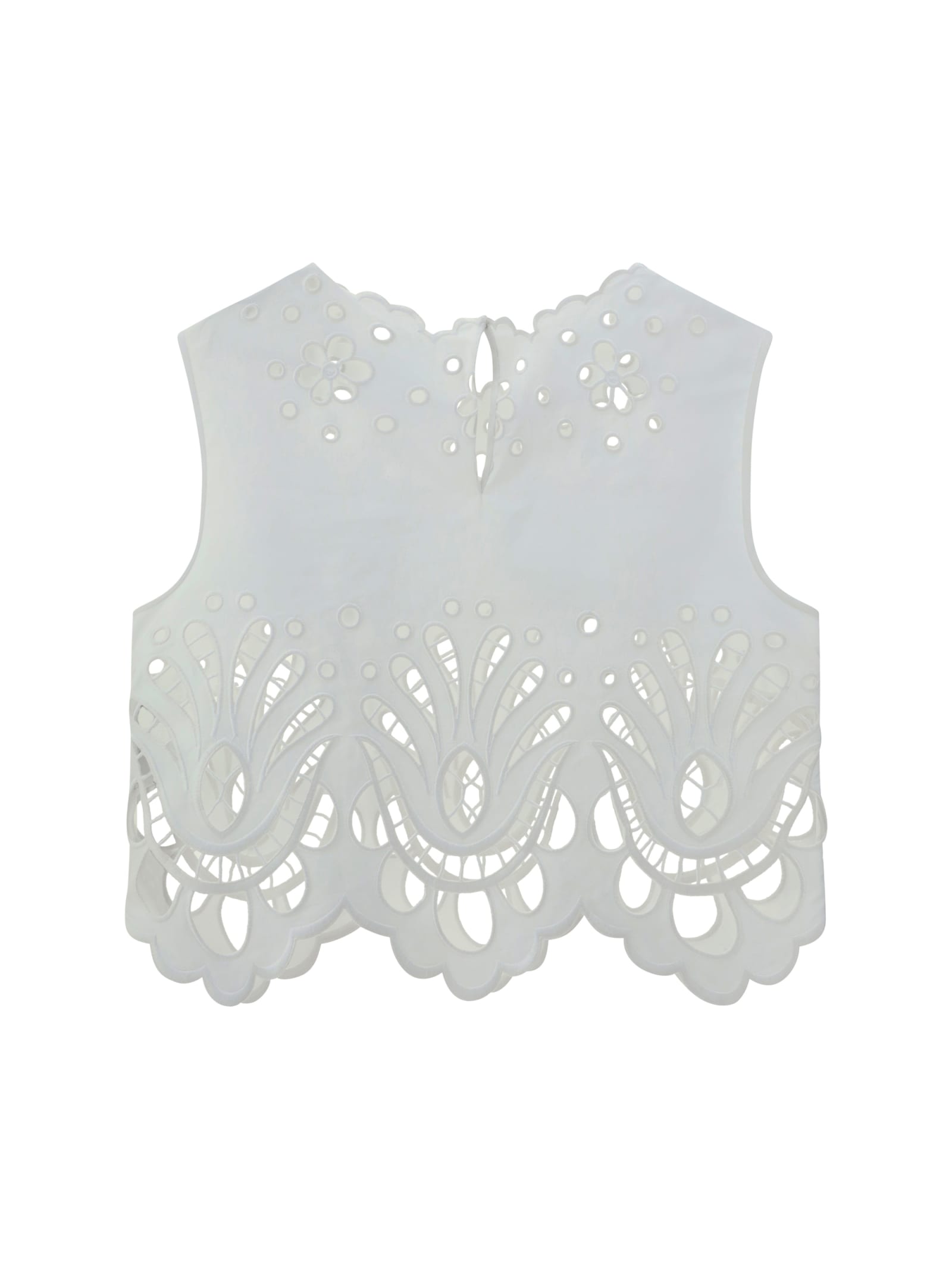 Shop Dolce & Gabbana Top In Bianco Ottico