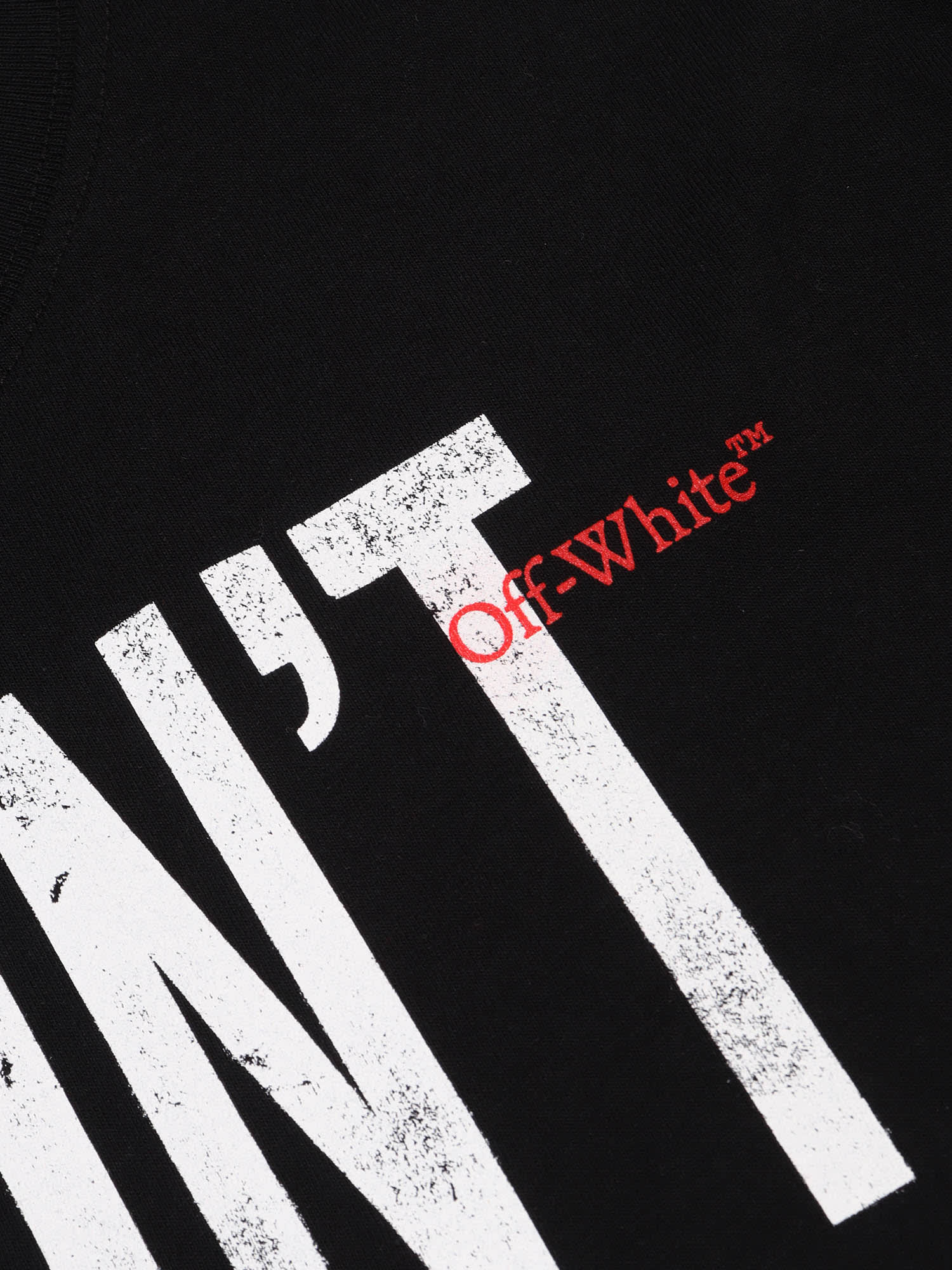 Off-white Quote Graphic T-shirt In Black