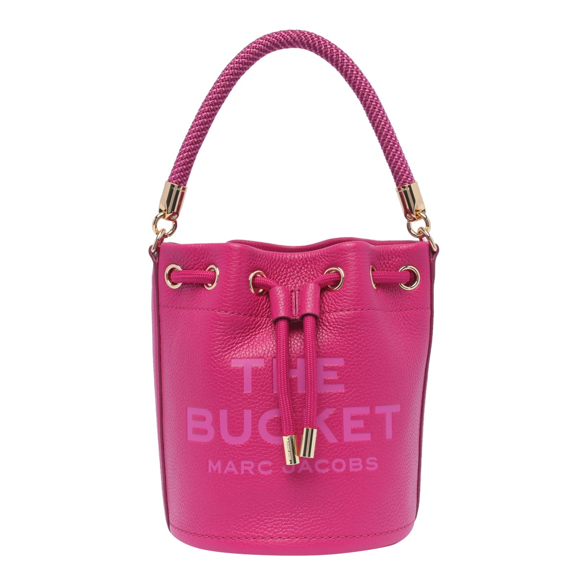 Marc Jacobs The Leather Bucket Bag In Lipstick Pink