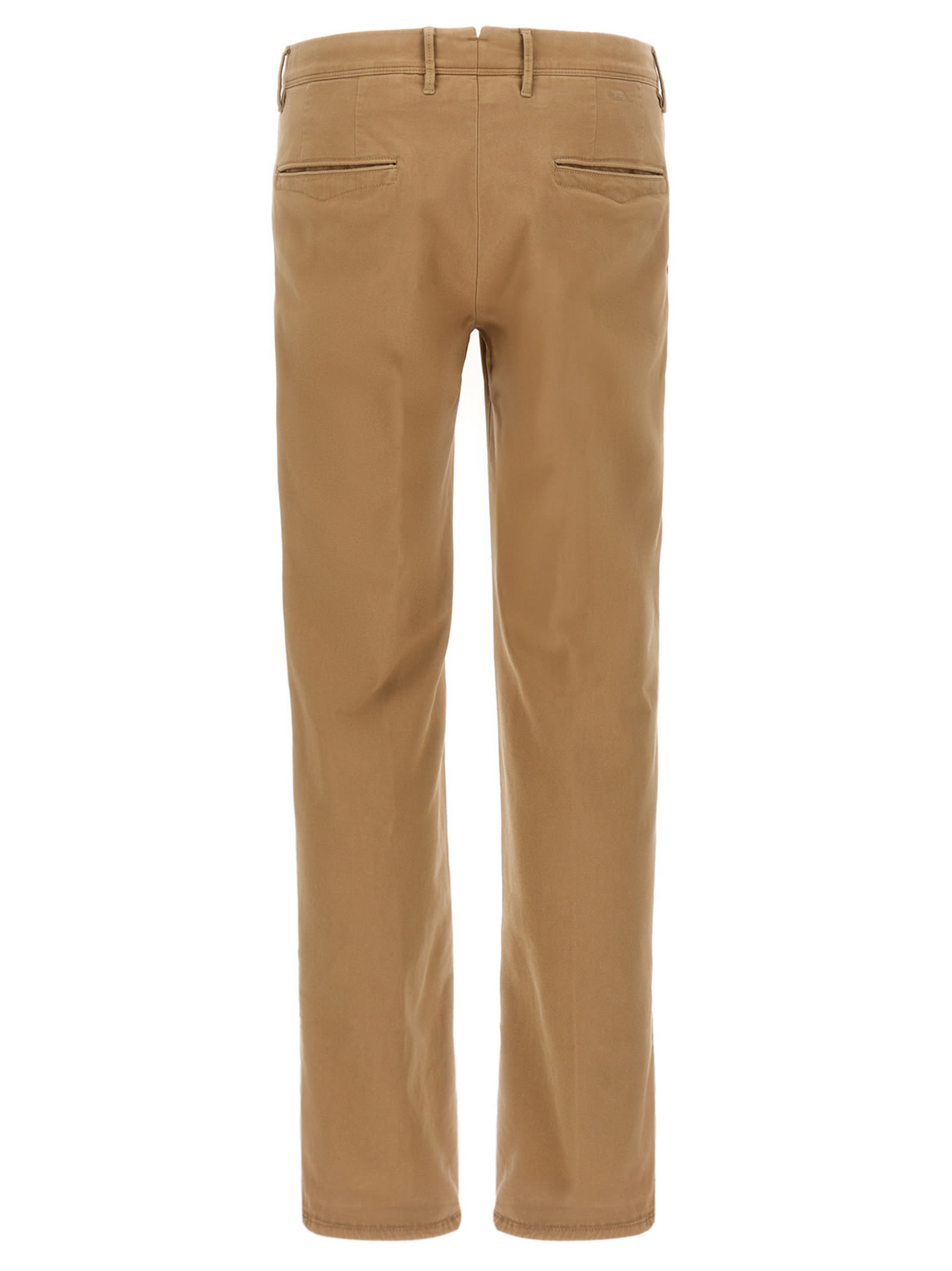 Incotex Low Waist Pants In Brown
