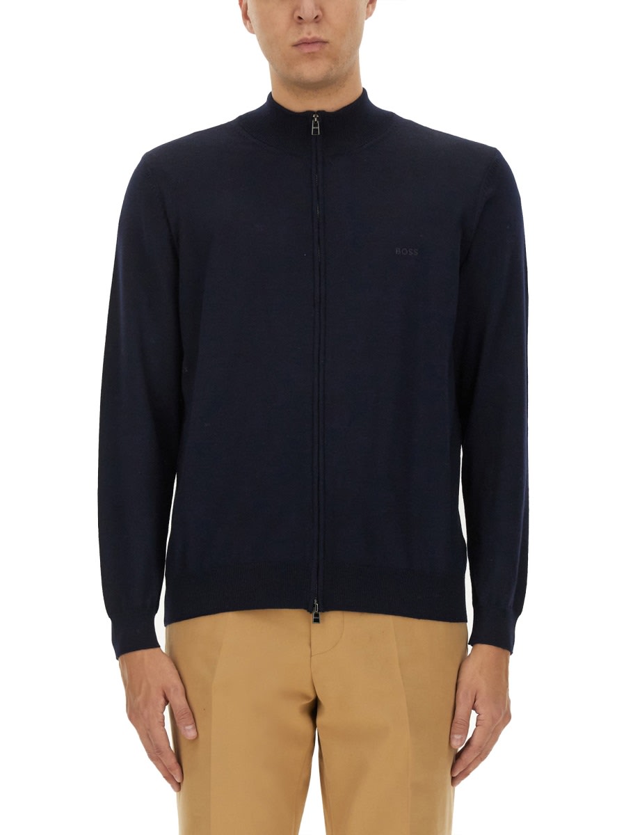 Hugo Boss Cardigan "balonso" In Blue