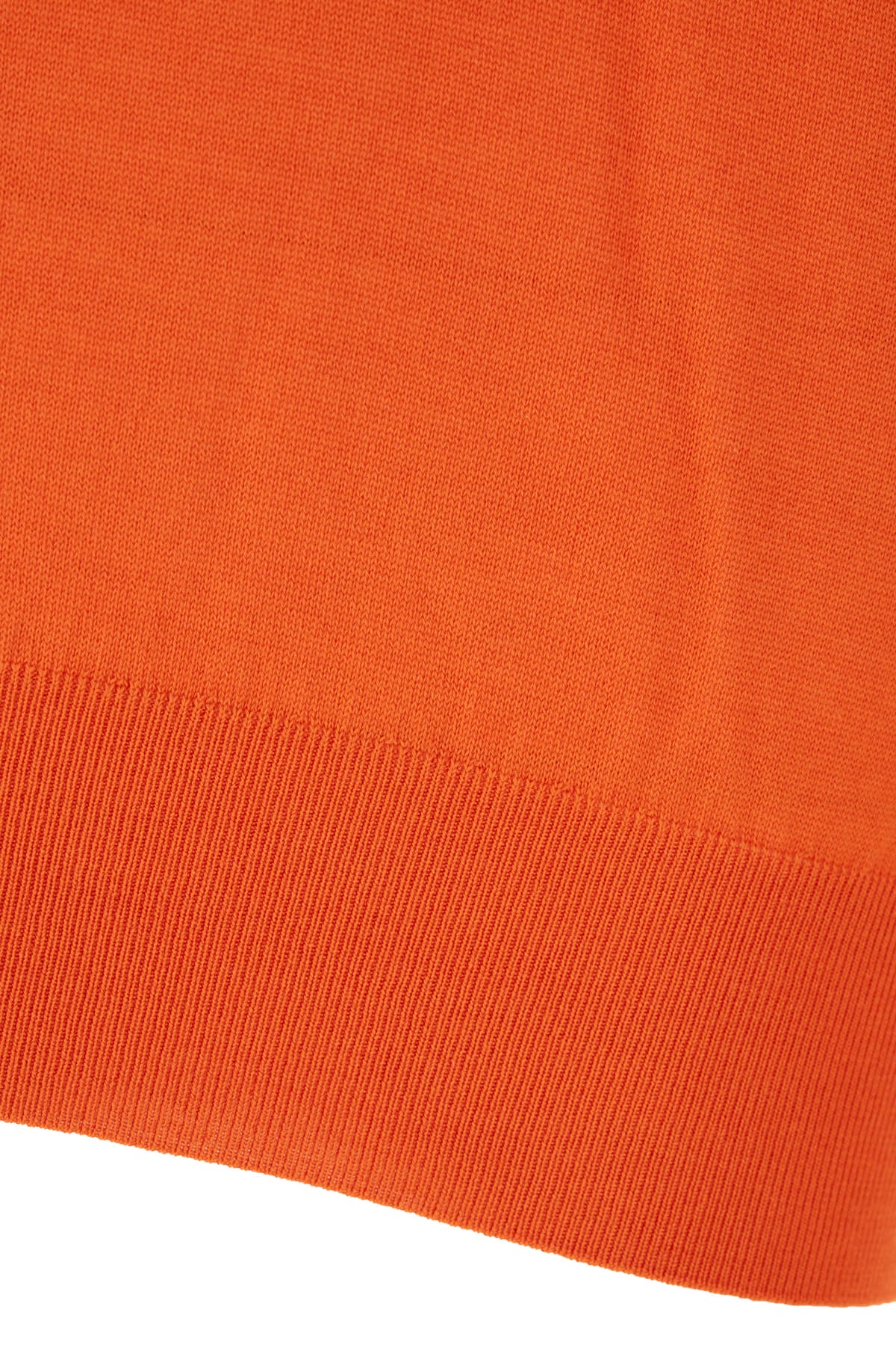 Saint Laurent Wool Blend Turtleneck Sweater In Orange