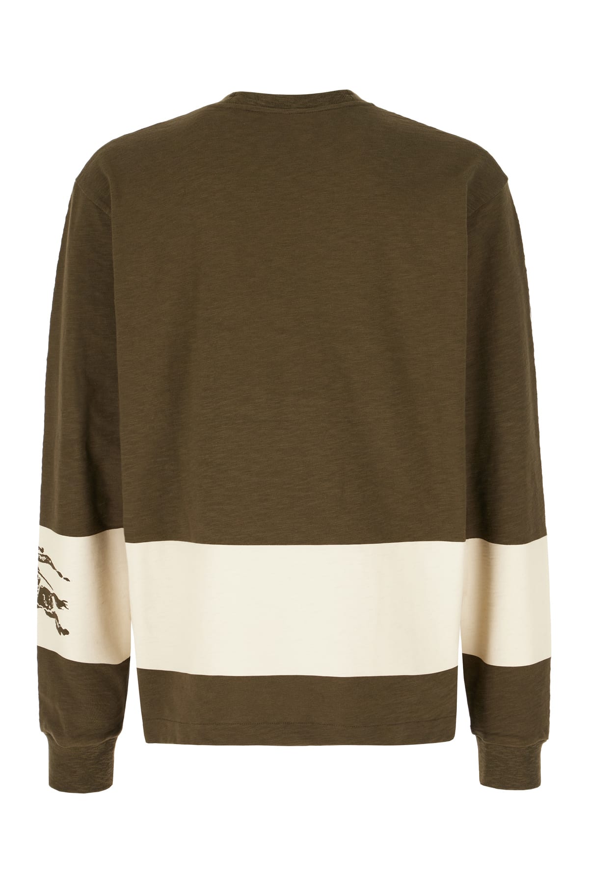 Shop Burberry Two-tone Cotton Oversize Sweatshirt In Loch