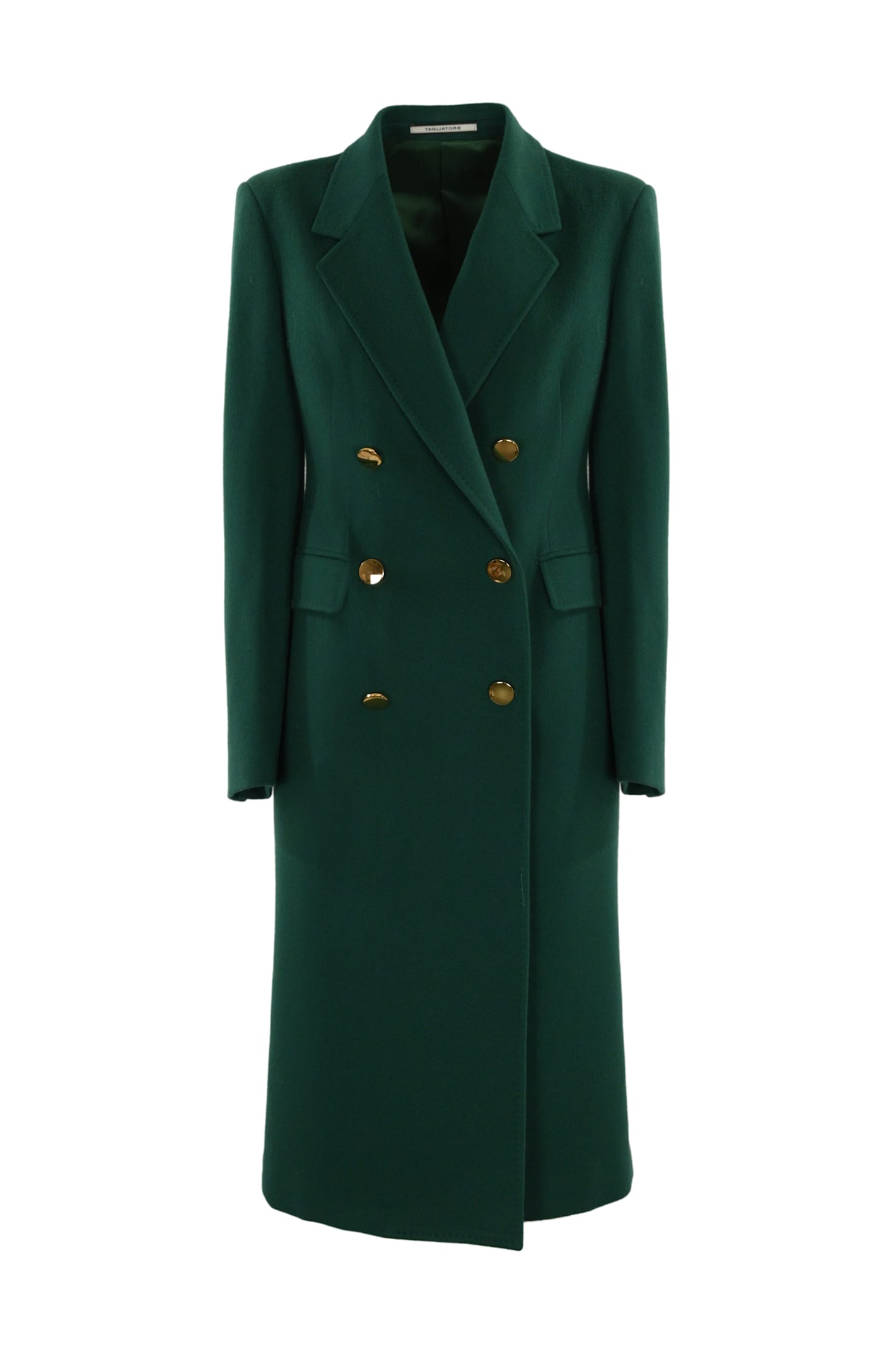 Tagliatore Wool And Cashmere Coat In Bottiglia