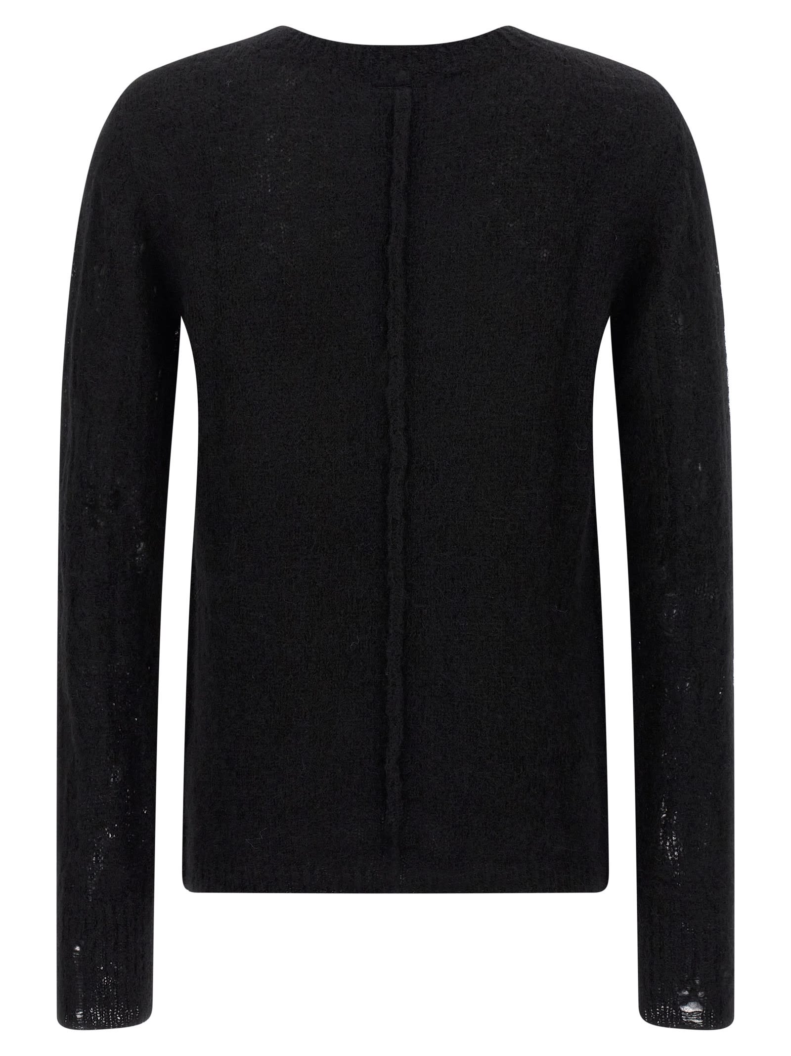 Thom Krom Crew-neck Long-sleeve Sweater In Black