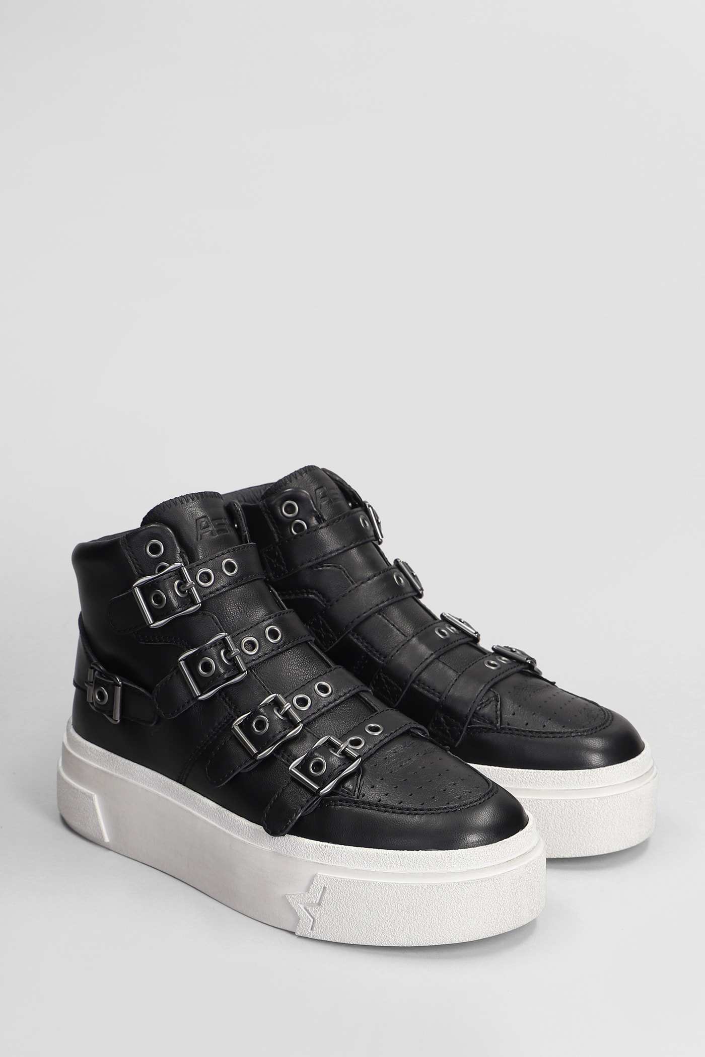 Shop Ash Starmoon Sneakers In Black Leather