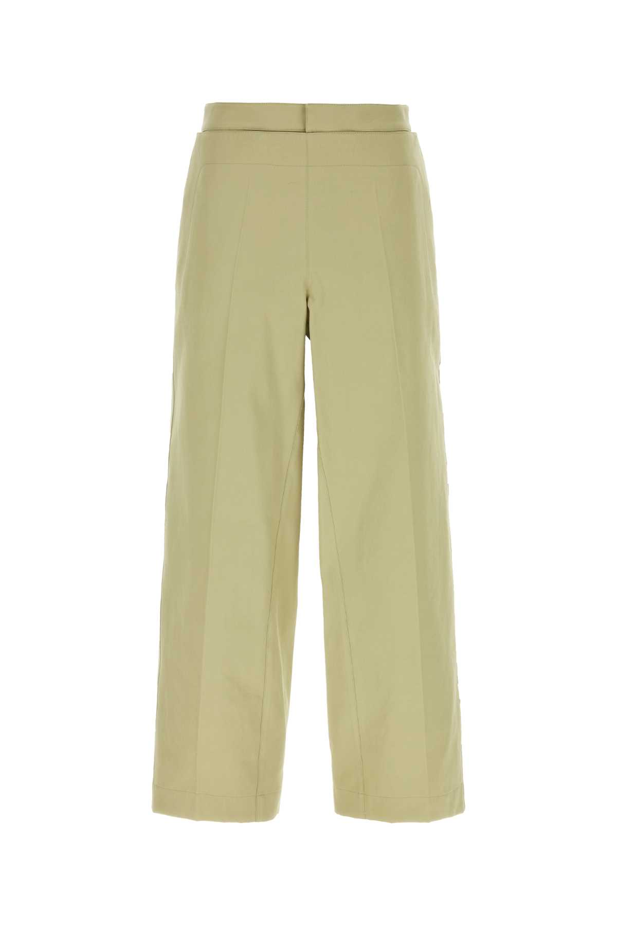 BOTTEGA VENETA SAGE GREEN TWILL PANT