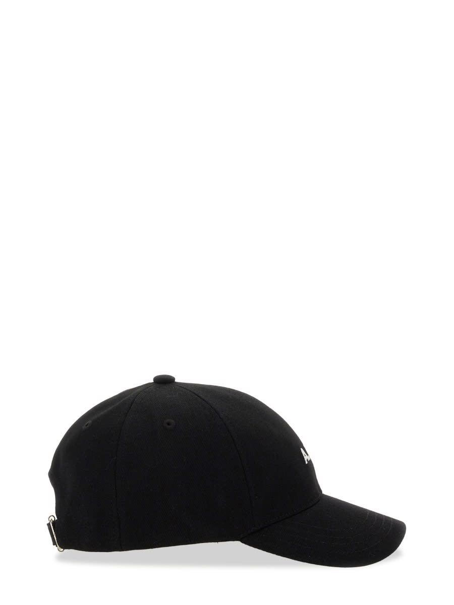 Apc A.p.c. Black Stretch Cotton Charlie Baseball Cap