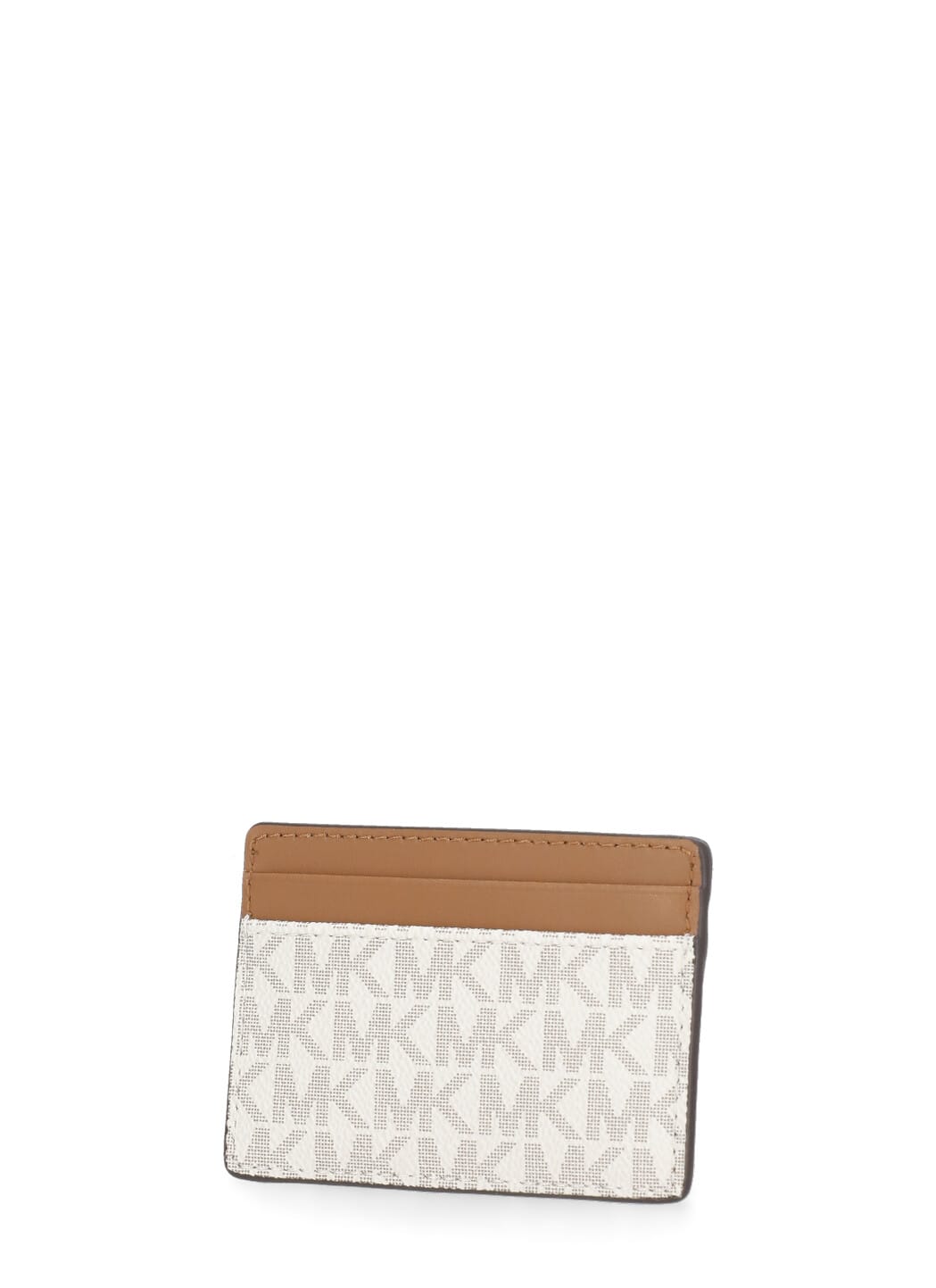 Michael Kors Card Holder With Logo In Beige