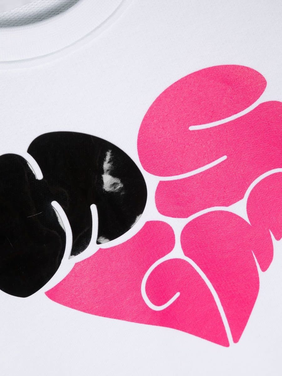 Msgm Over Sweatshirt In White