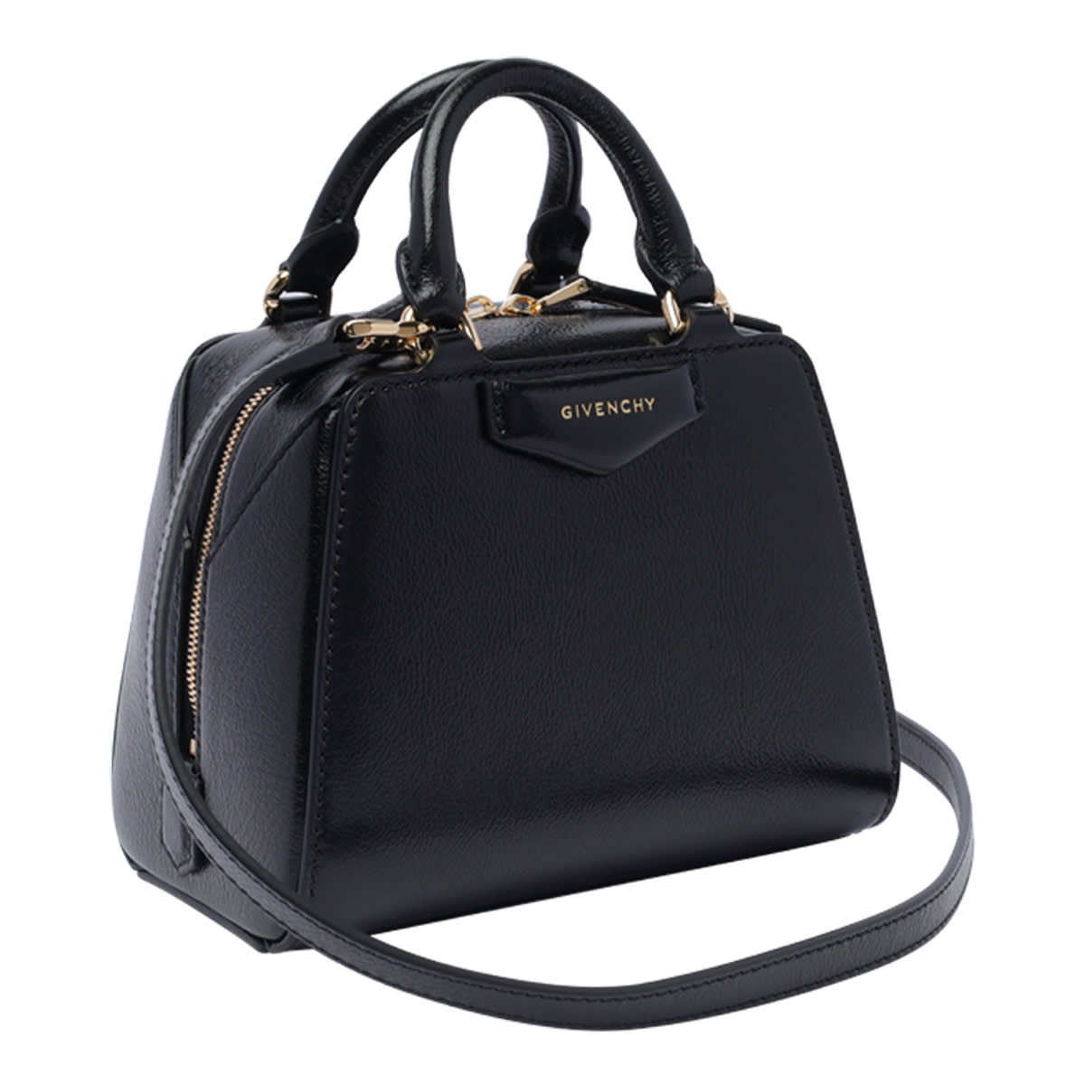 Shop Givenchy Antigona Cube Mini Bag In Black