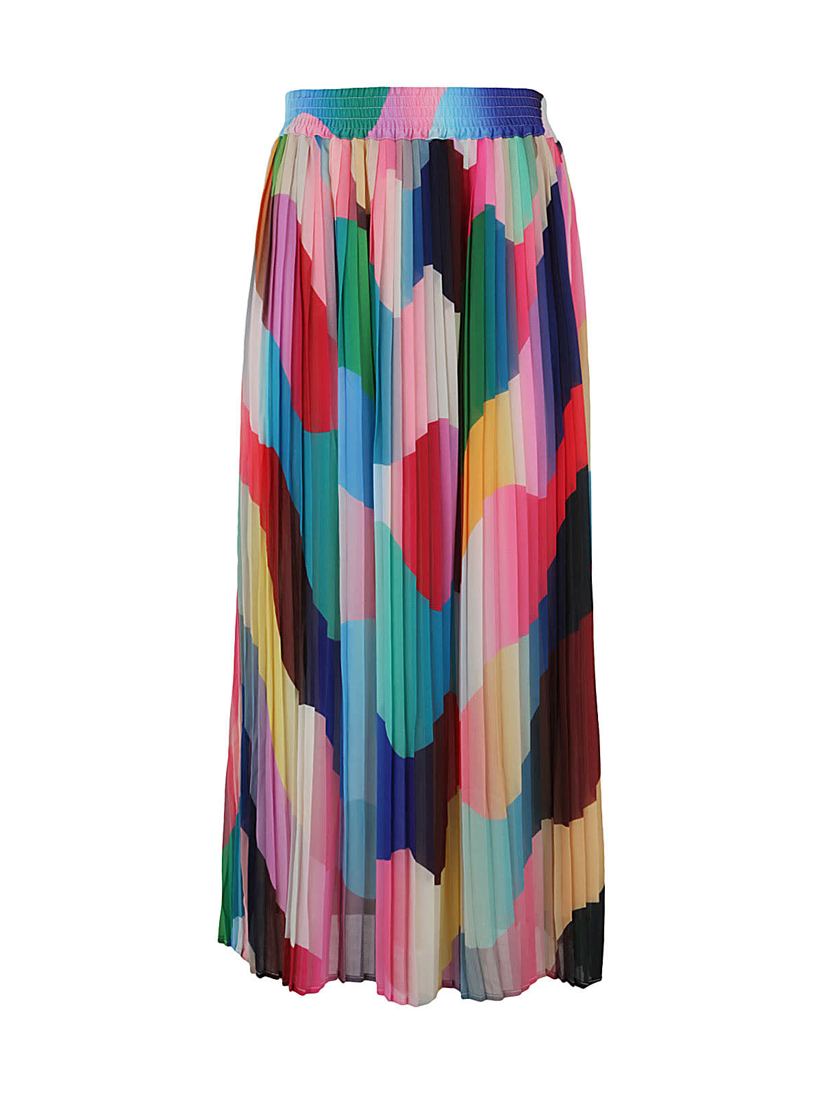 Essentiel Antwerp Drobali Plissed Midi Skirt In Stormy Sky