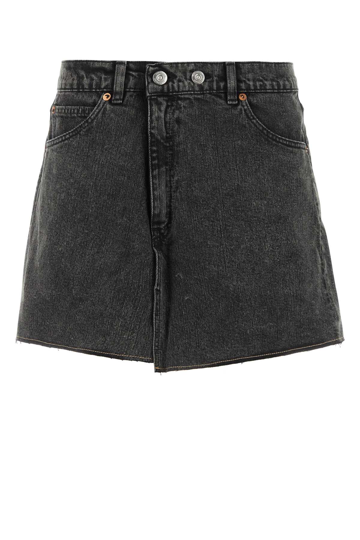 Shop Our Legacy Black Denim Mini Skirt