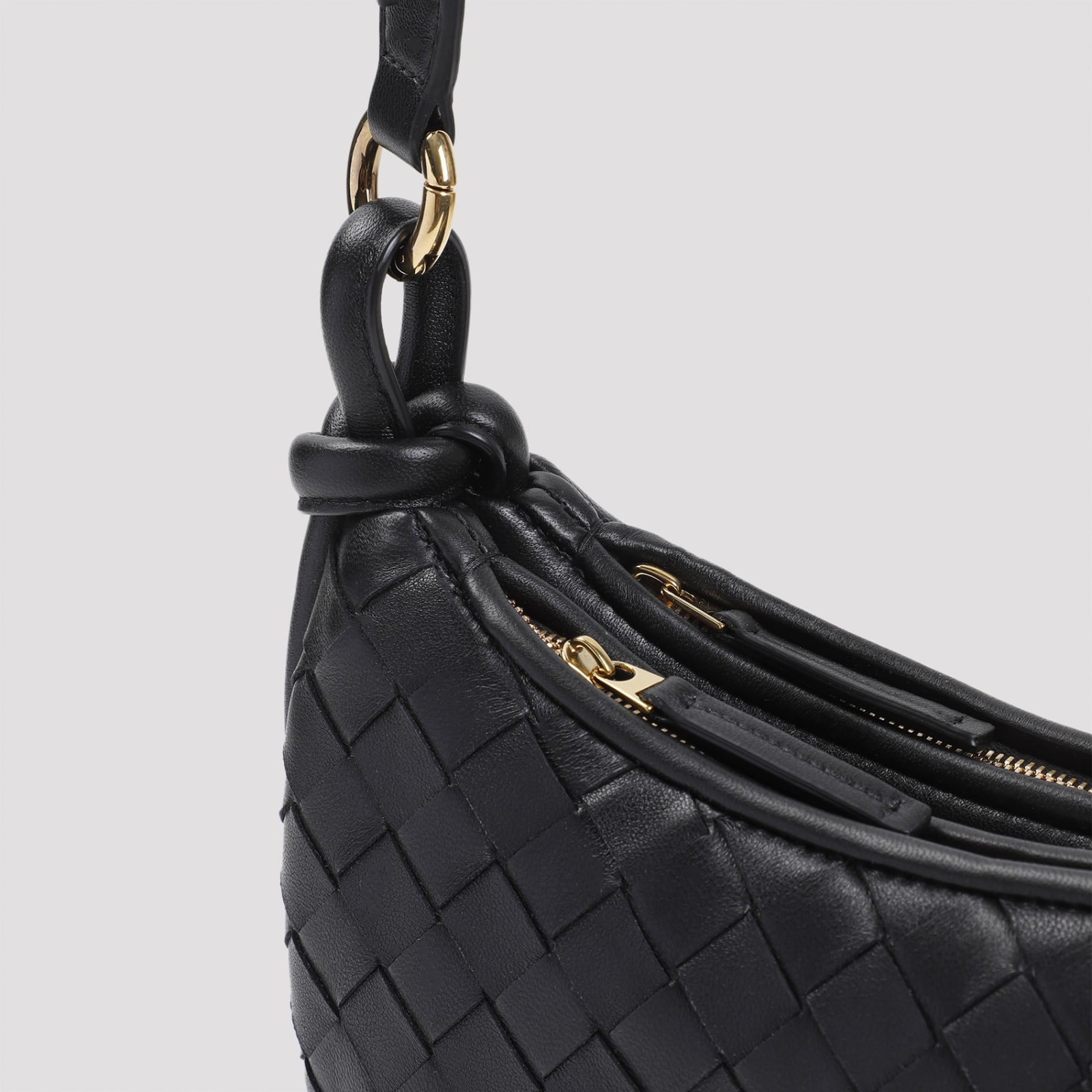 Shop Bottega Veneta Gemelli Multipocket Bag In Black