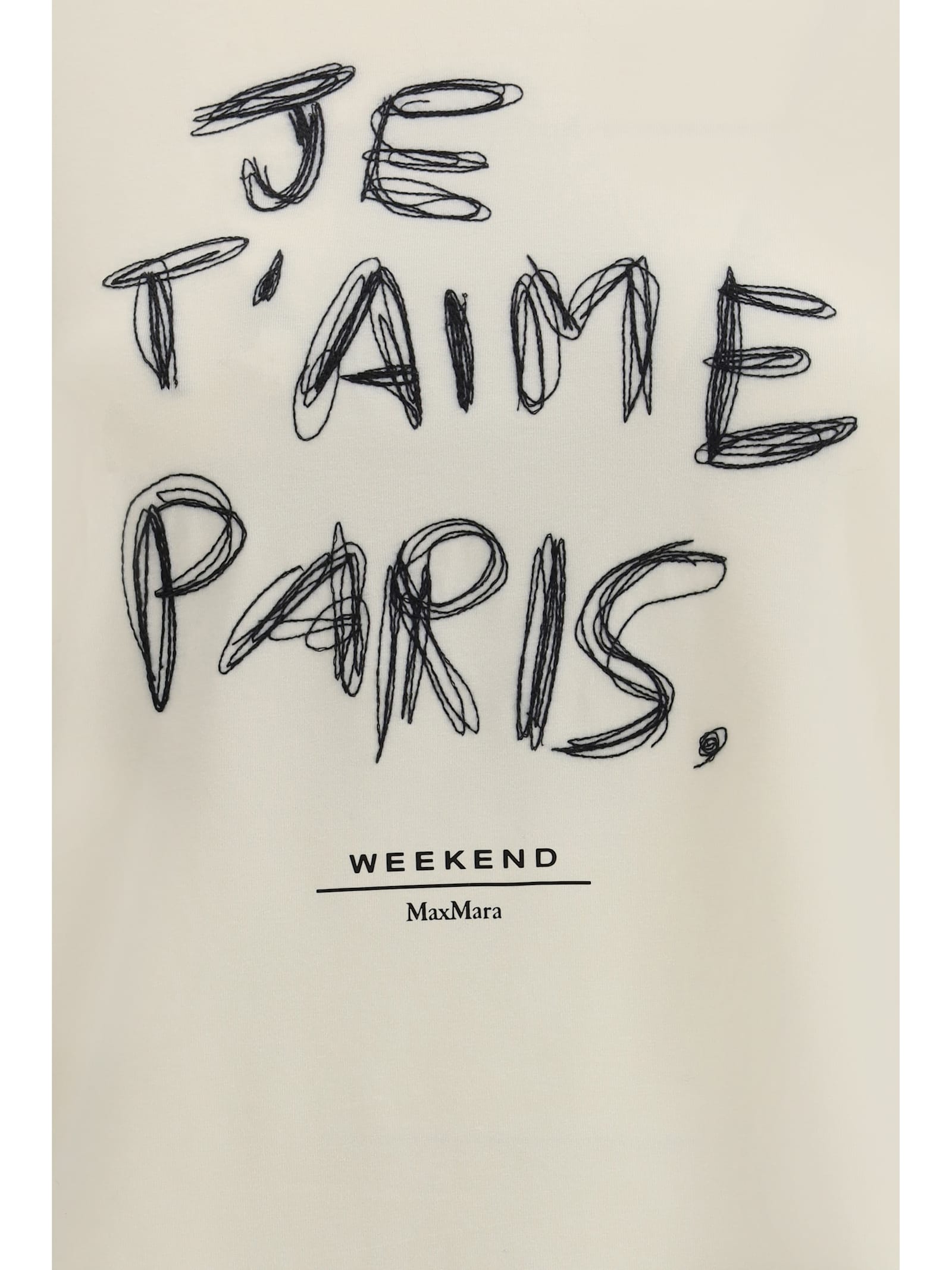 Weekend Max Mara Stretch Jersey Renoir T-shirt In White