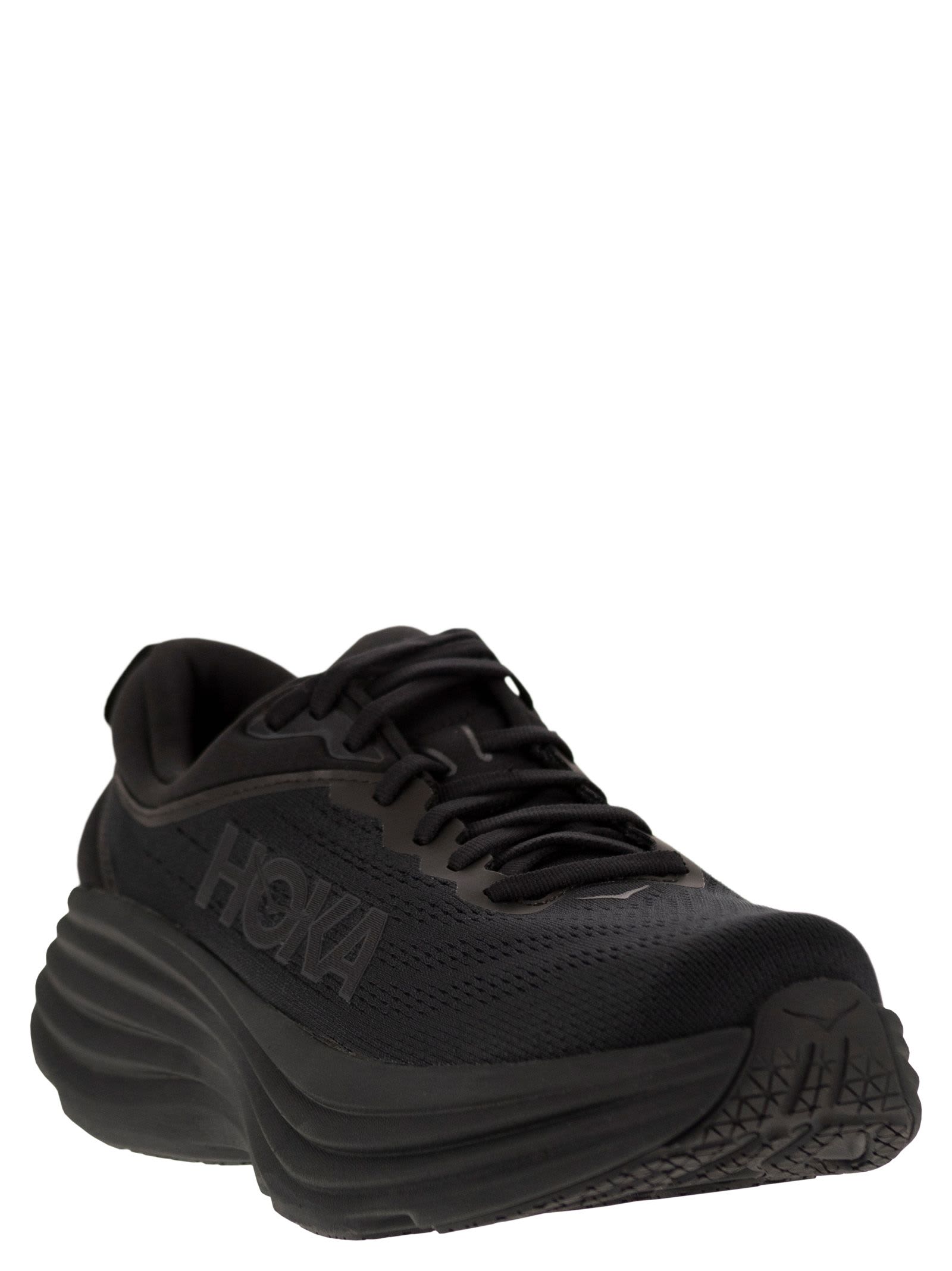 Shop Hoka Bondi 8 - Ultra-shortened Sports Shoe In Black