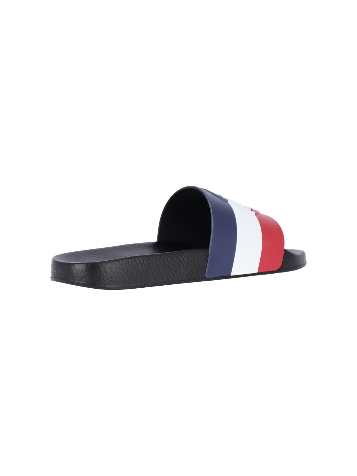 Moncler Black Rubber Basile Sliders