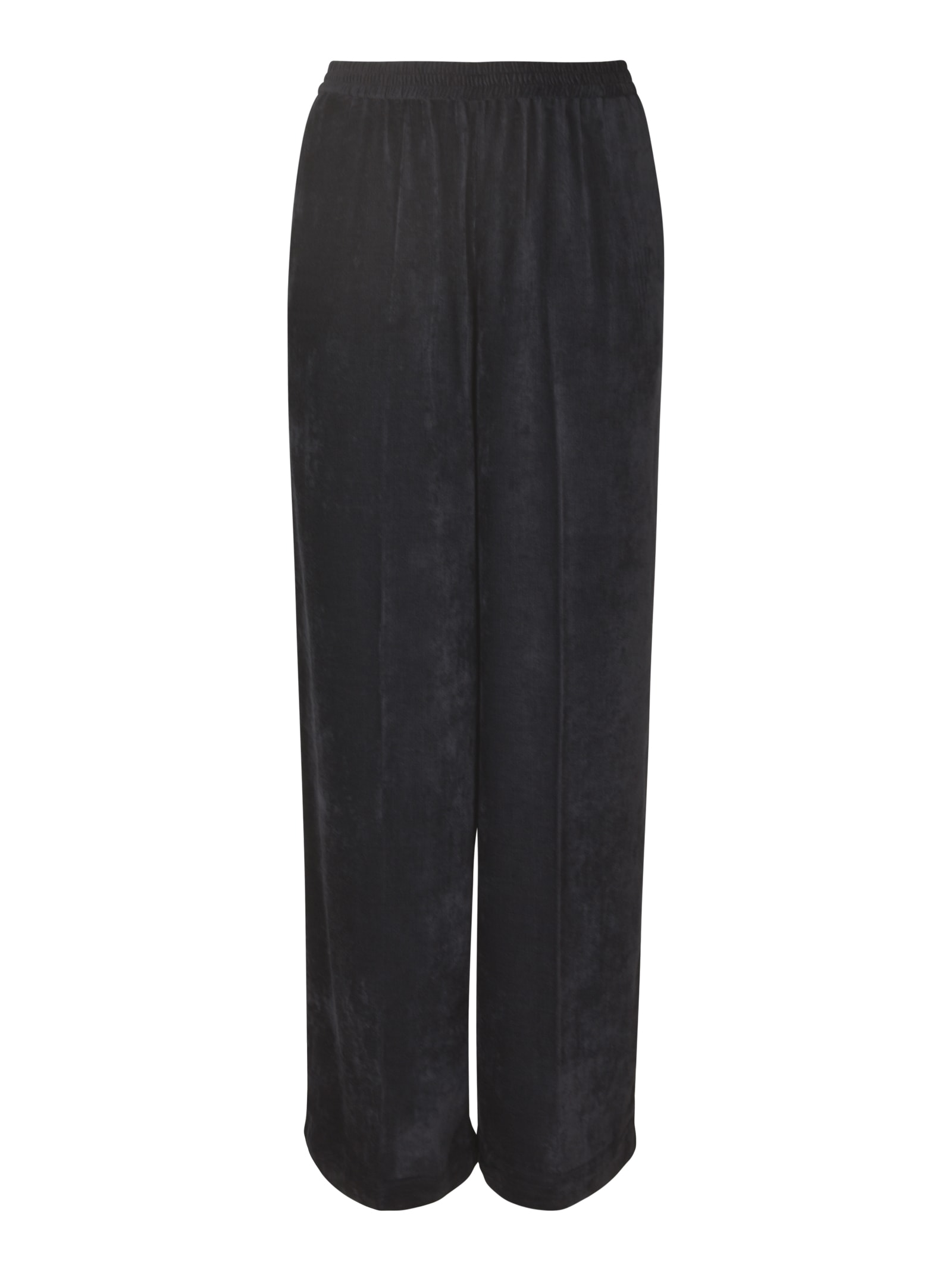 Shop Forte Forte Wide Leg Vellu Trousers In Navy