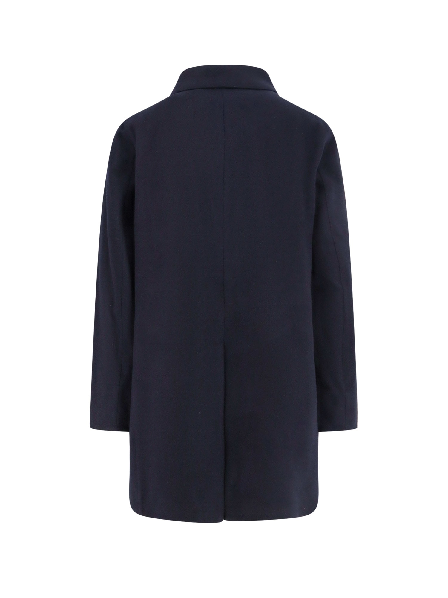Paltò Cantuccio Felt Wool Blend Coat In Blue