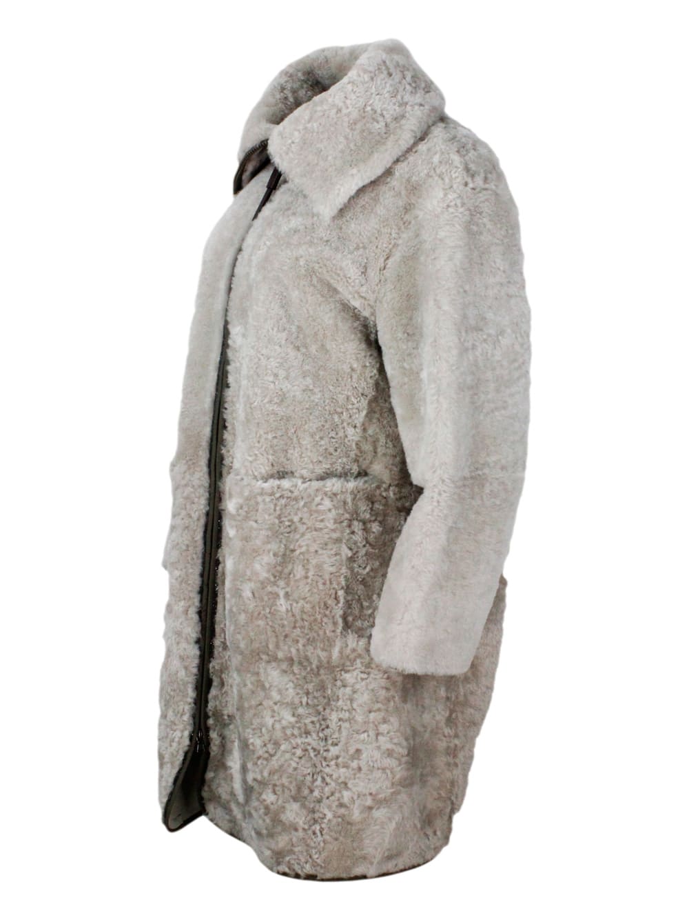 Shop Brunello Cucinelli Coat In Beige