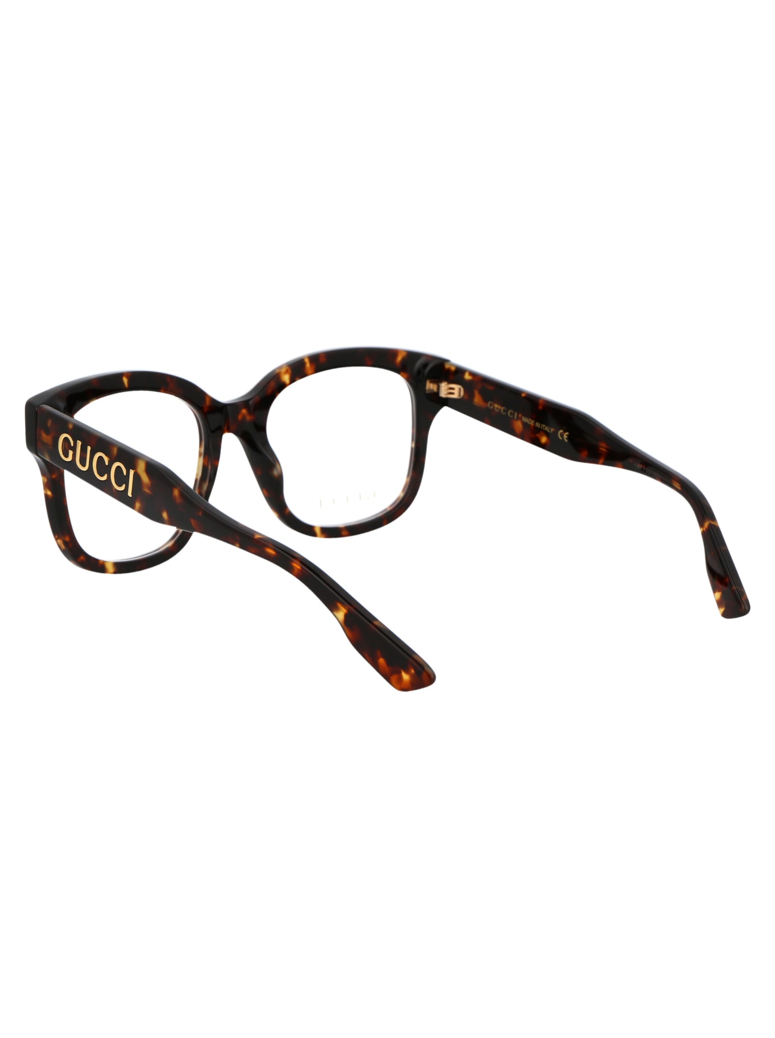 Shop Gucci Gg1155o Glasses In 003 Havana Havana Transparent