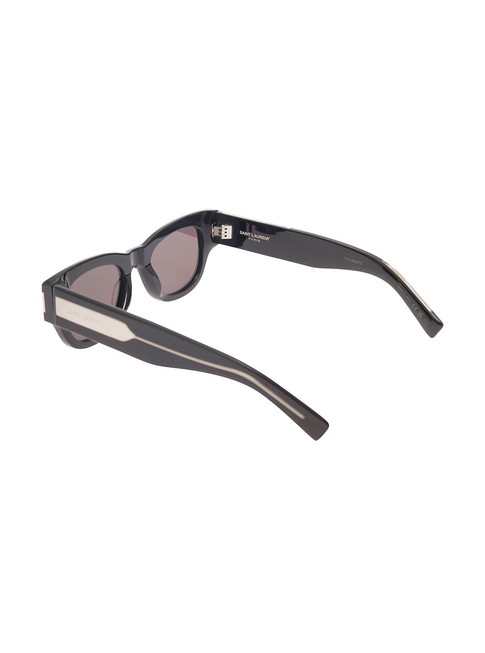Saint Laurent Square-frame Tinted Sunglasses In Black Acetate Woman In Black
