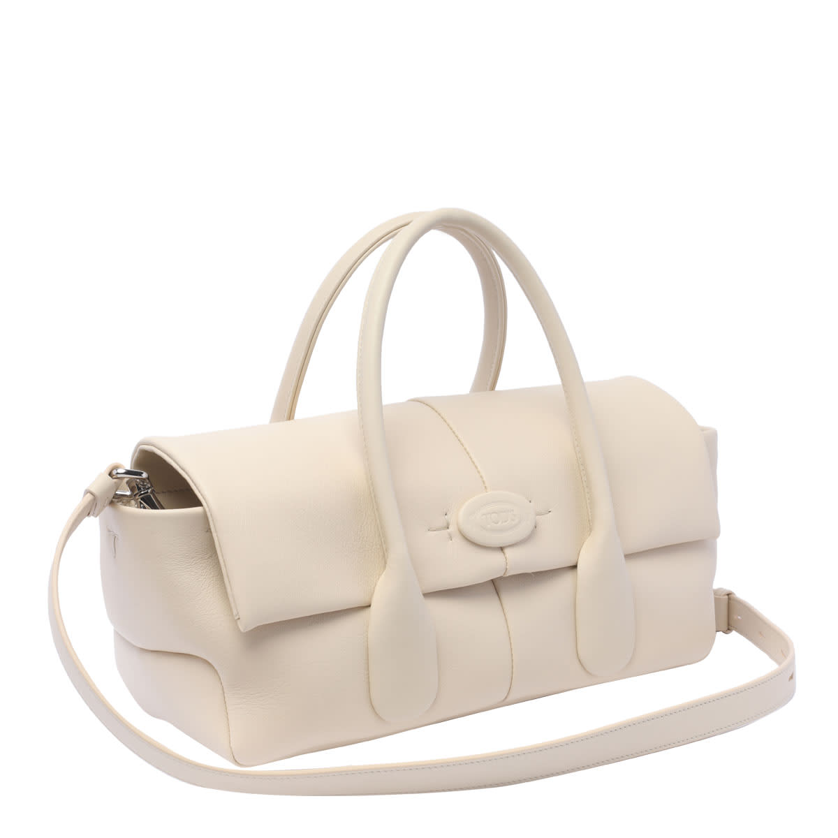 Shop Tod's Ew Di Bag Reverse Handbag In Bianco