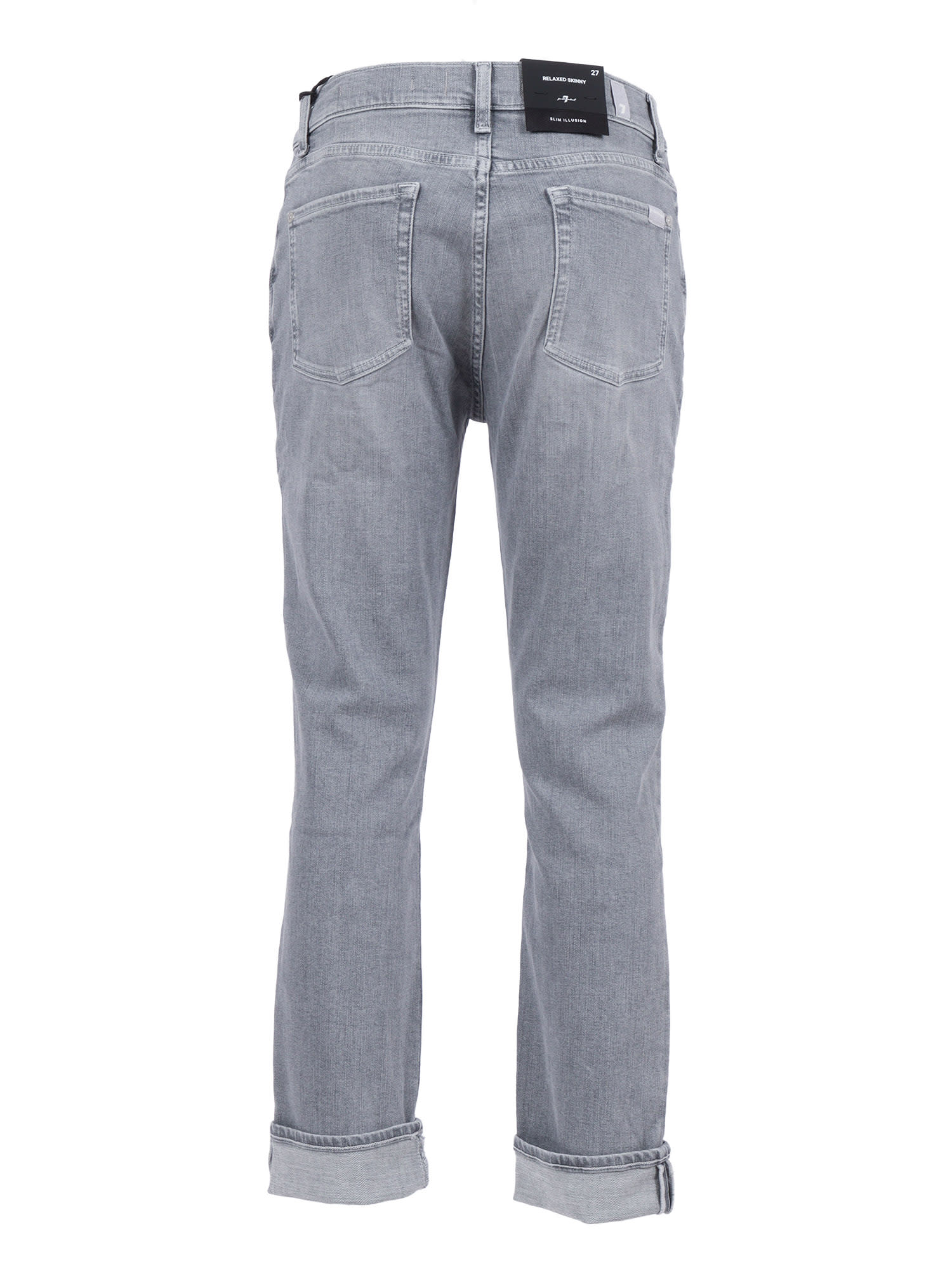 7 For All Mankind Relaxed Skinny Full Scale In Gray