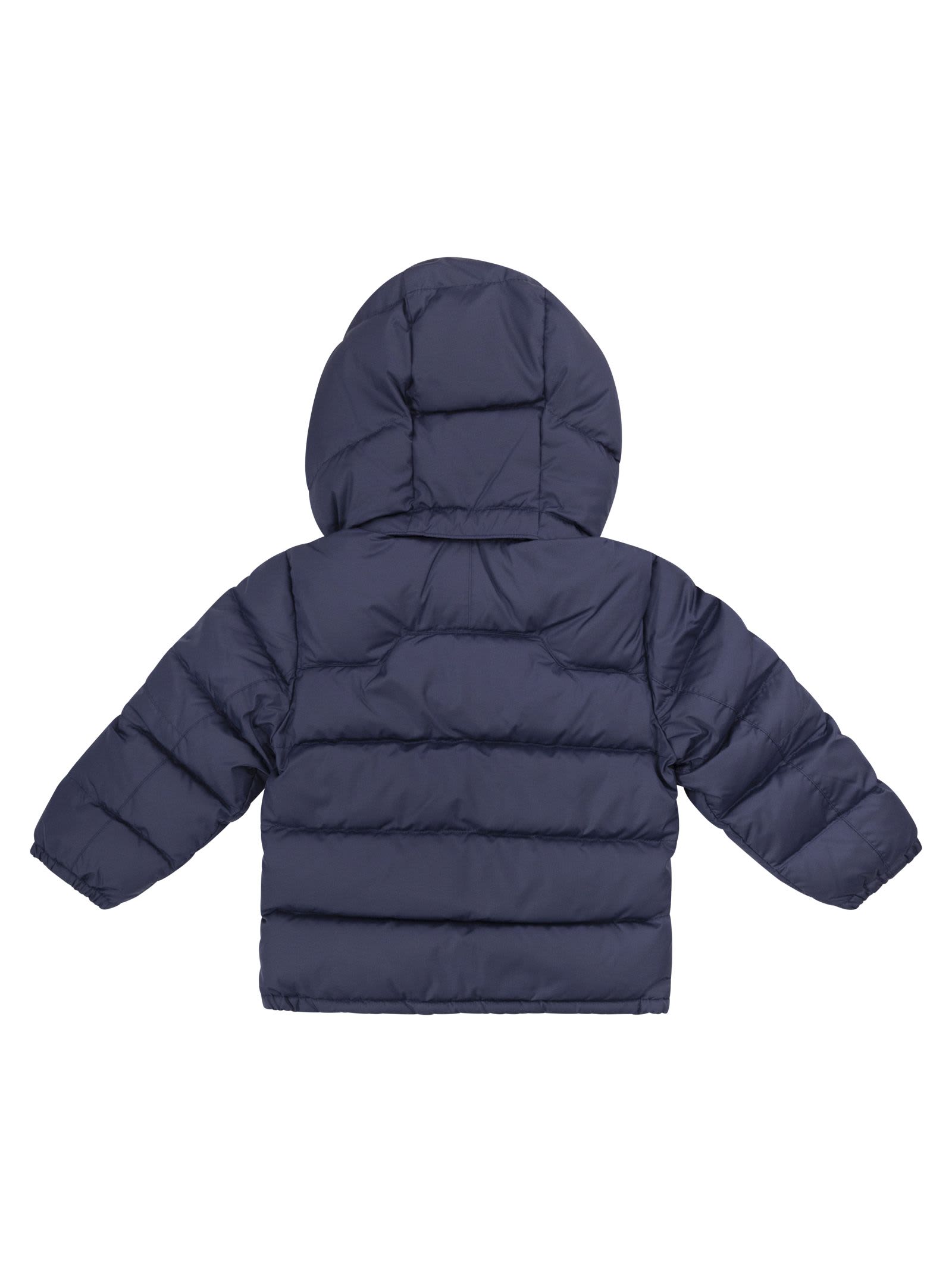 Polo Ralph Lauren Down Jacket With Ripstop Hood In Blue